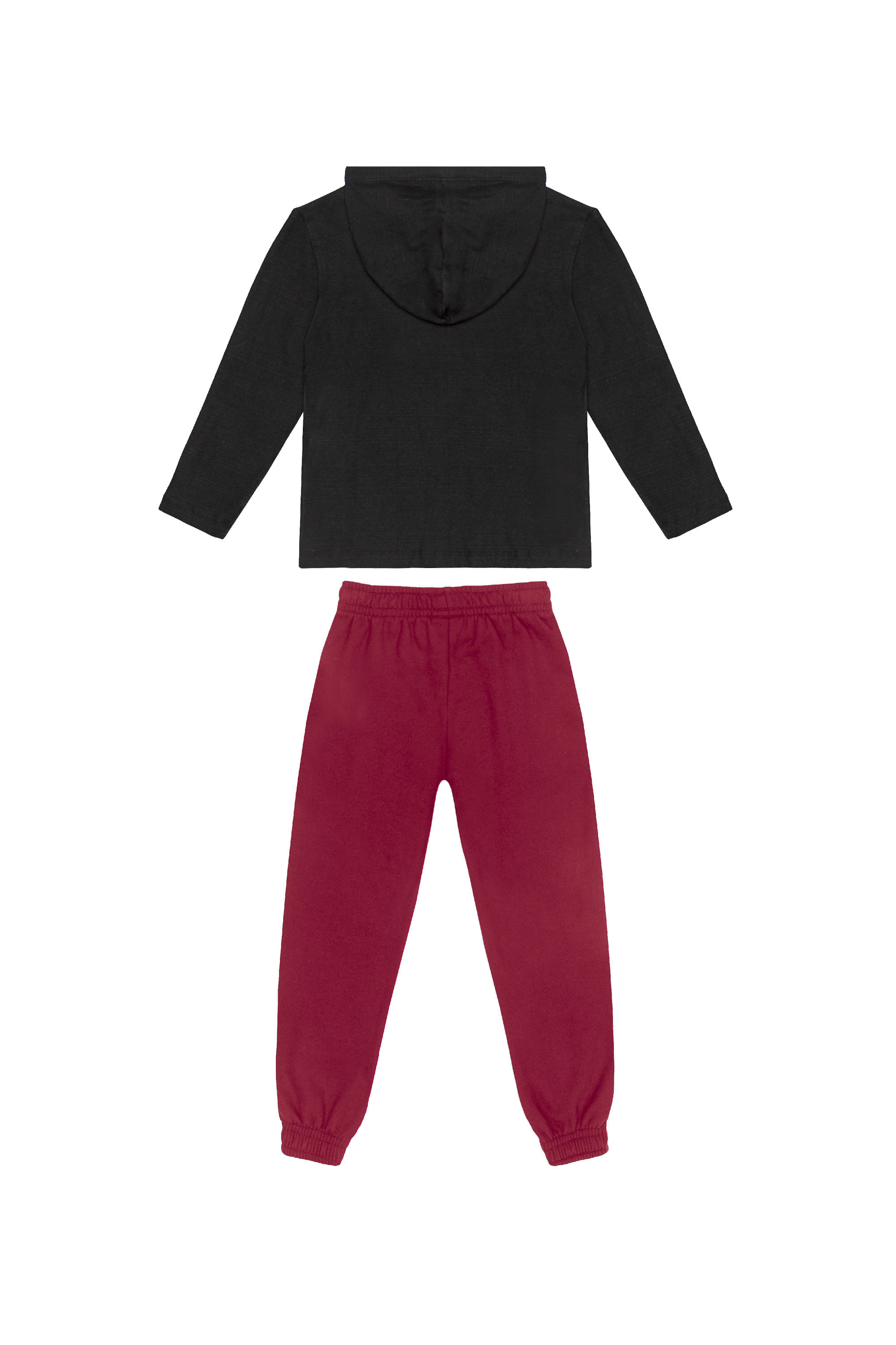 Conjunto Infantil Masculino em Meia Malha Flamê (Preto) Guloseima - Imagem 6