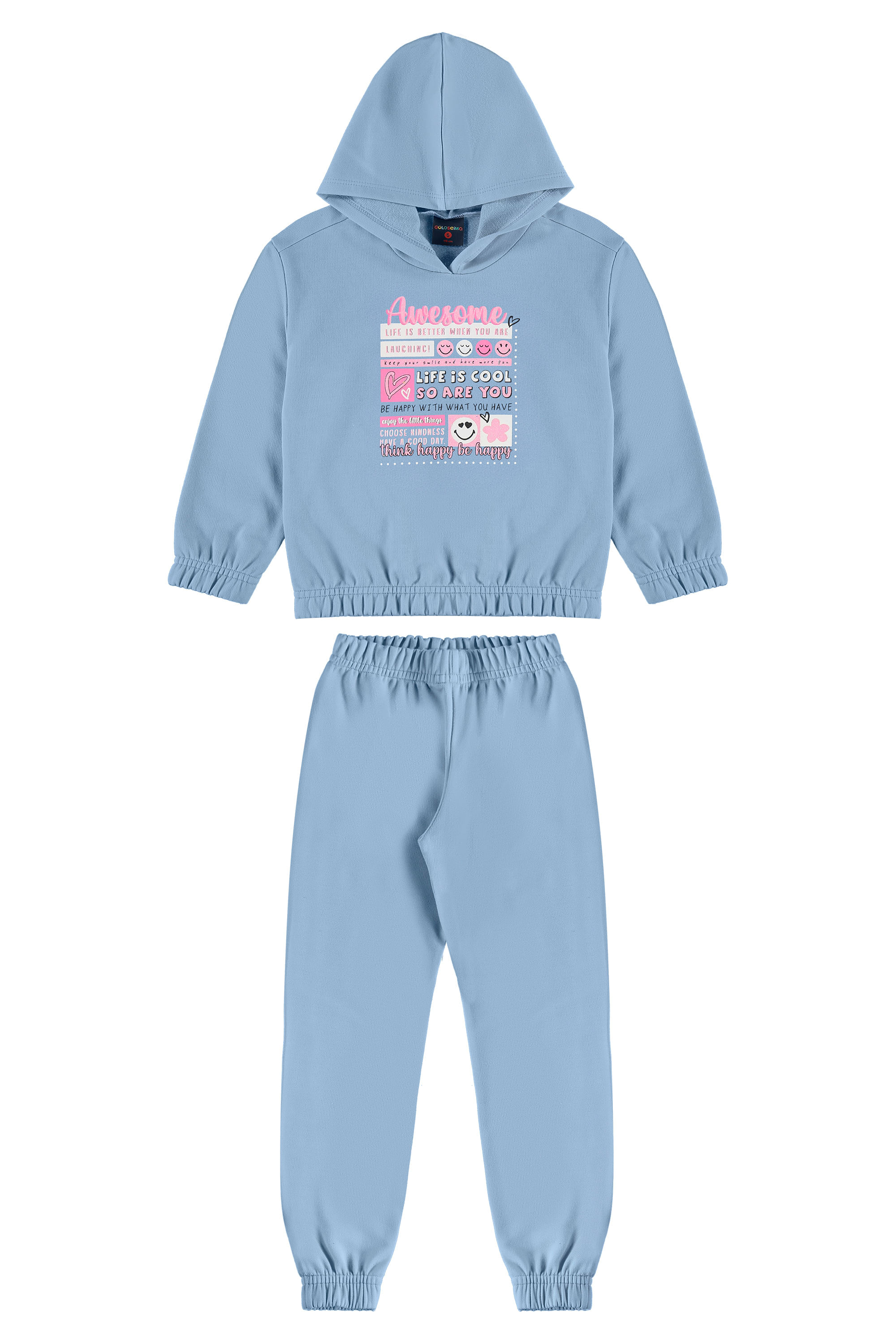 Conjunto Blusão e Calça Infantil Feminino (Azul) Guloseima - Imagem 16