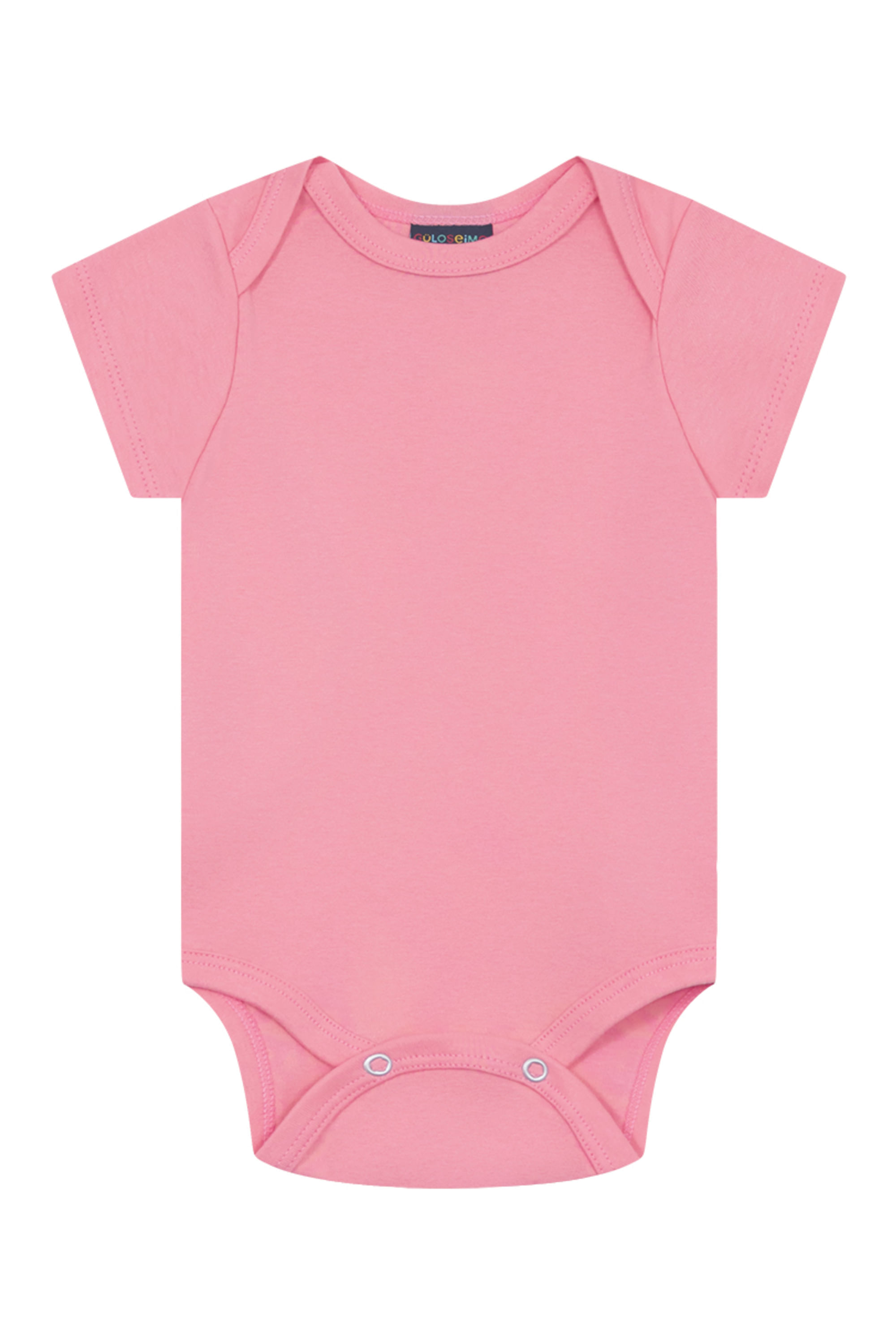 Body Unissex Manga Curta em Suedine (Rosa) Guloseima - Imagem 11