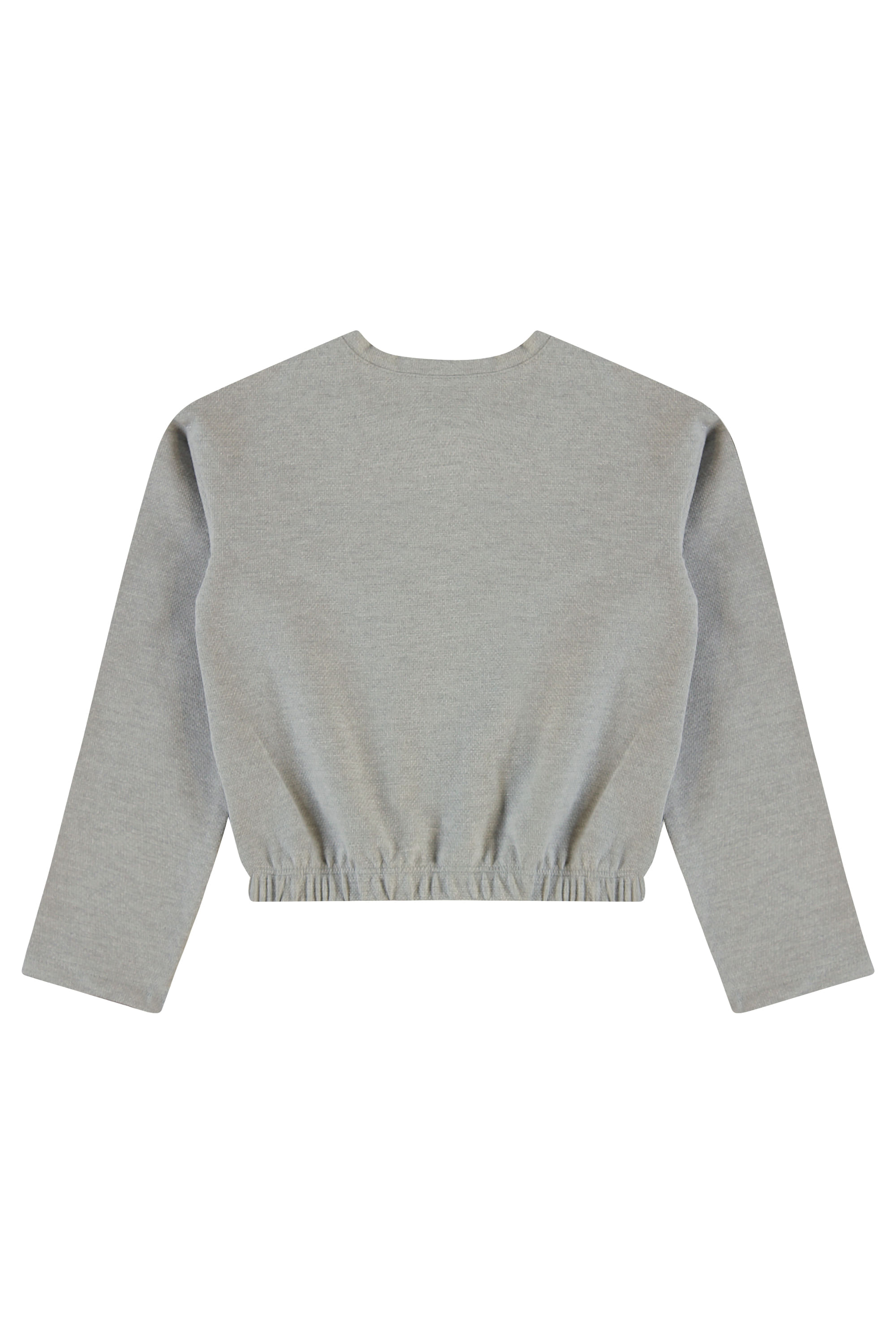 Conjunto Infantil com Blusa Manga Longa e Short-Saia (Cinza) Guloseima - Imagem 6