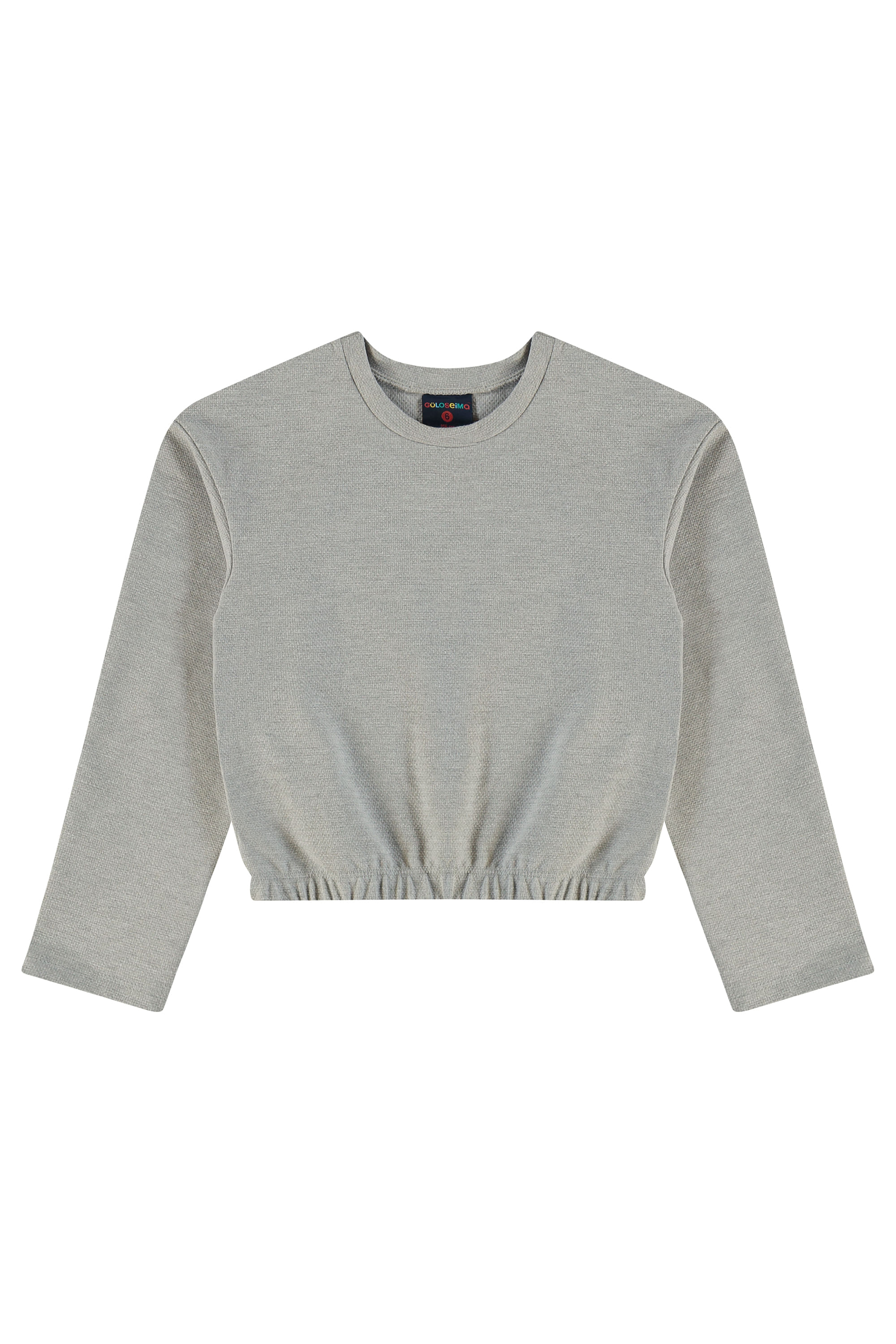 Conjunto Infantil com Blusa Manga Longa e Short-Saia (Cinza) Guloseima - Imagem 17