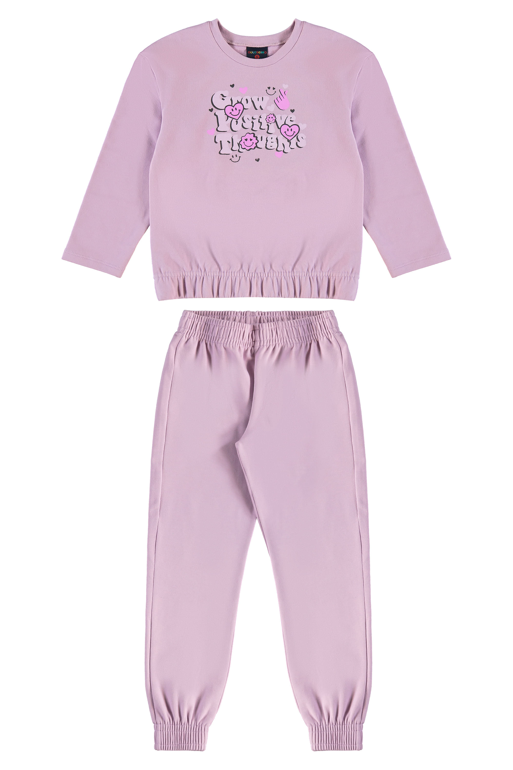 Conjunto Infantil Feminino em Molecotton Sustentável (Lilás) Guloseima - Imagem 2