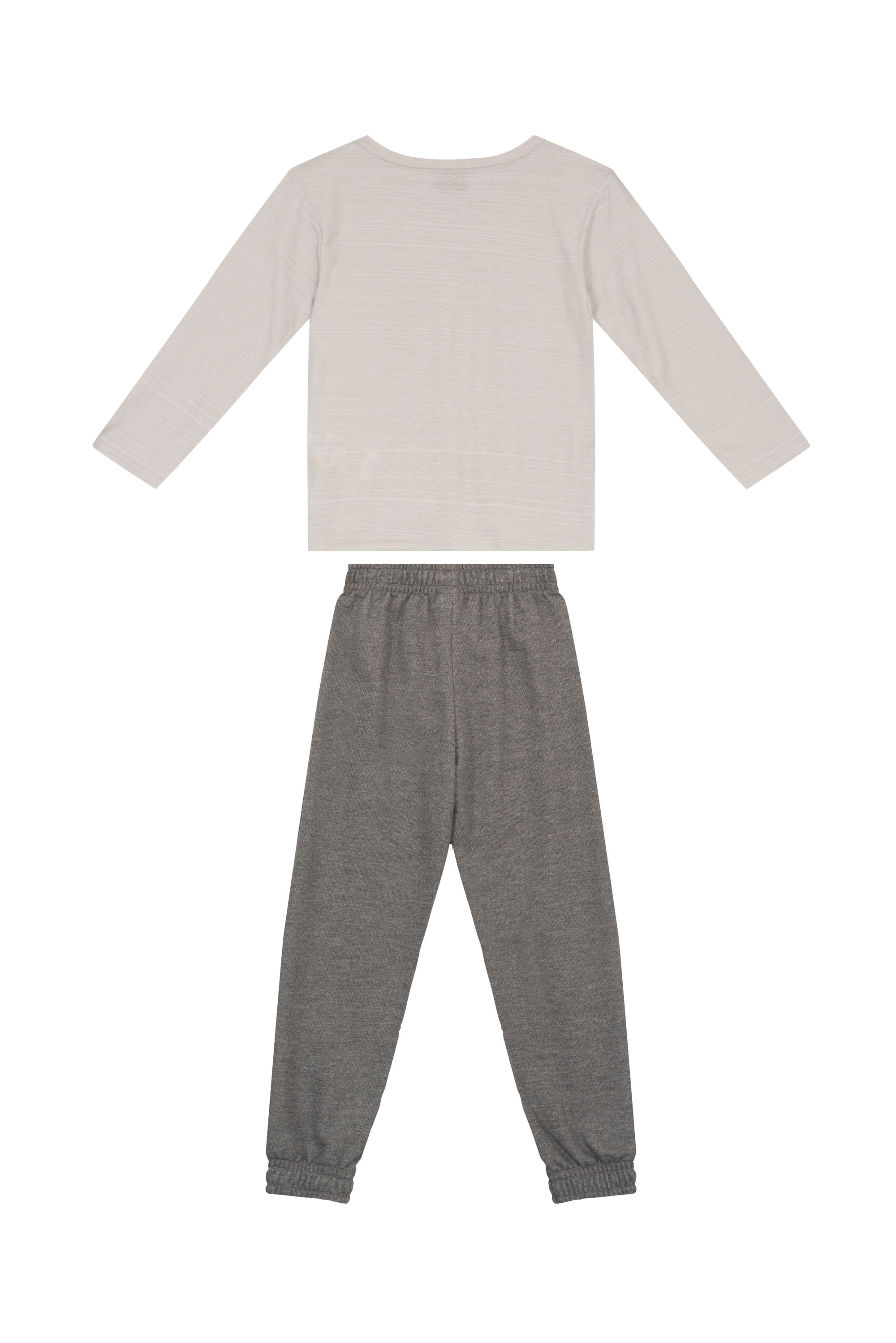 Conjunto Infantil Masculino com Blusa e Calça (Cinza) Guloseima - Imagem 3