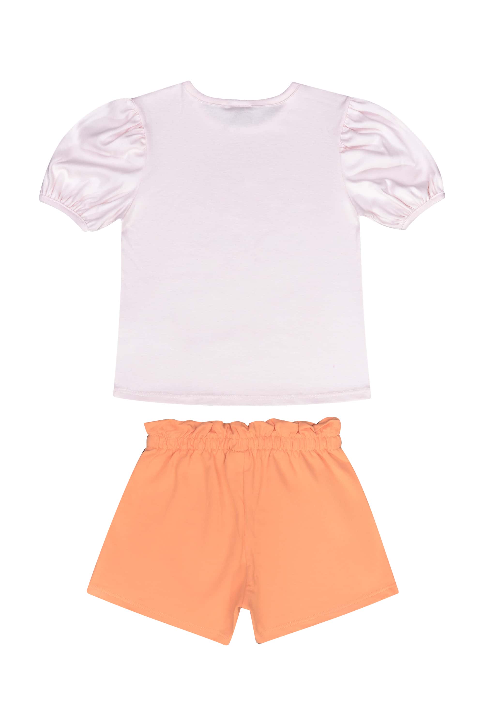 Conjunto Infantil Menina com Blusa e Shorts (Rosa) Guloseima - Imagem 6