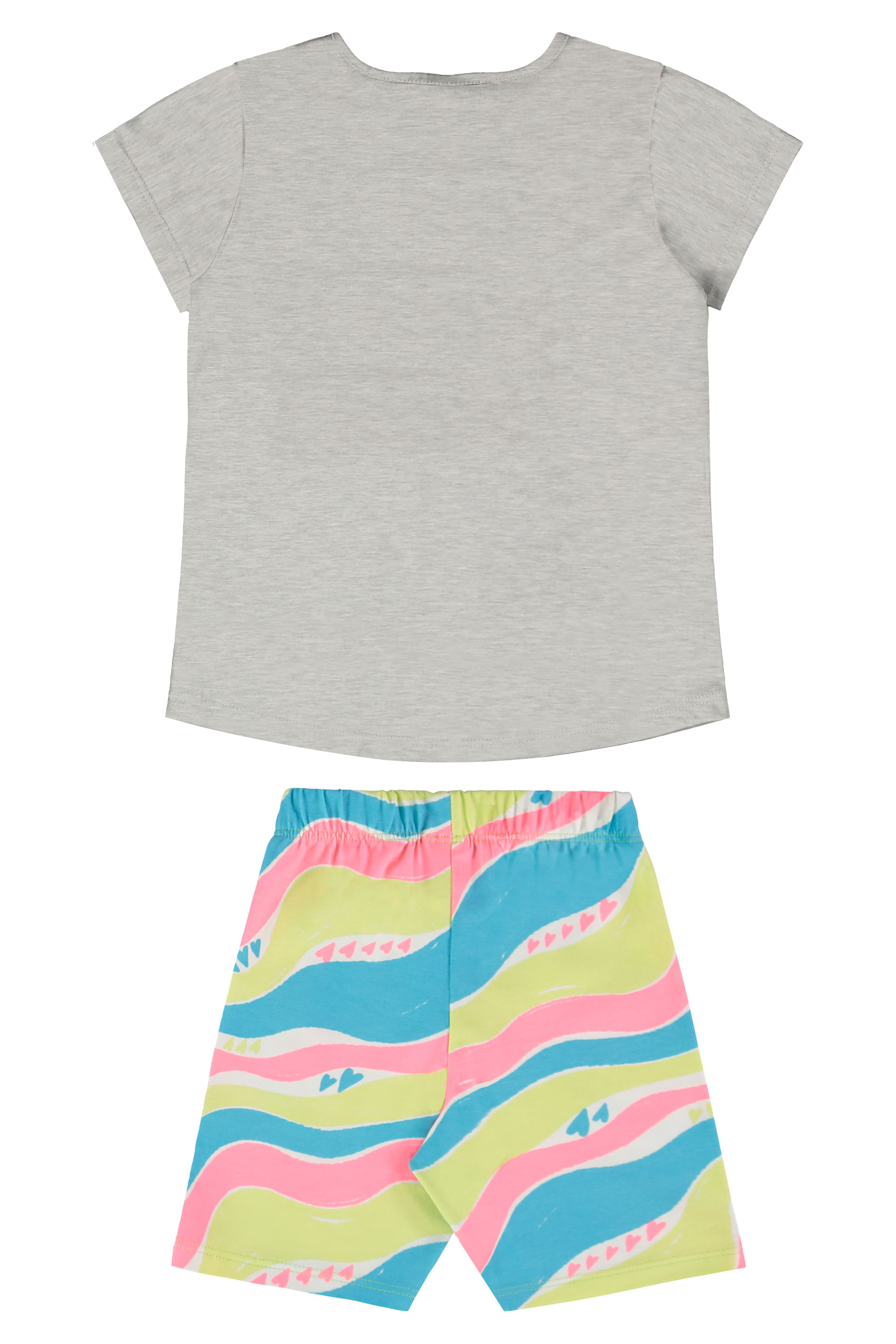 Conjunto Infantil para Meninas com Blusa e Ciclista (Cinza) Guloseima - Imagem 40