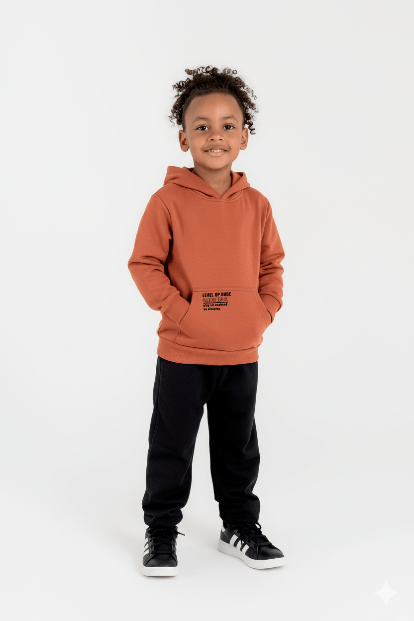 Blusão em Moletom Infantil para Menino (Marrom) Guloseima - Imagem 10