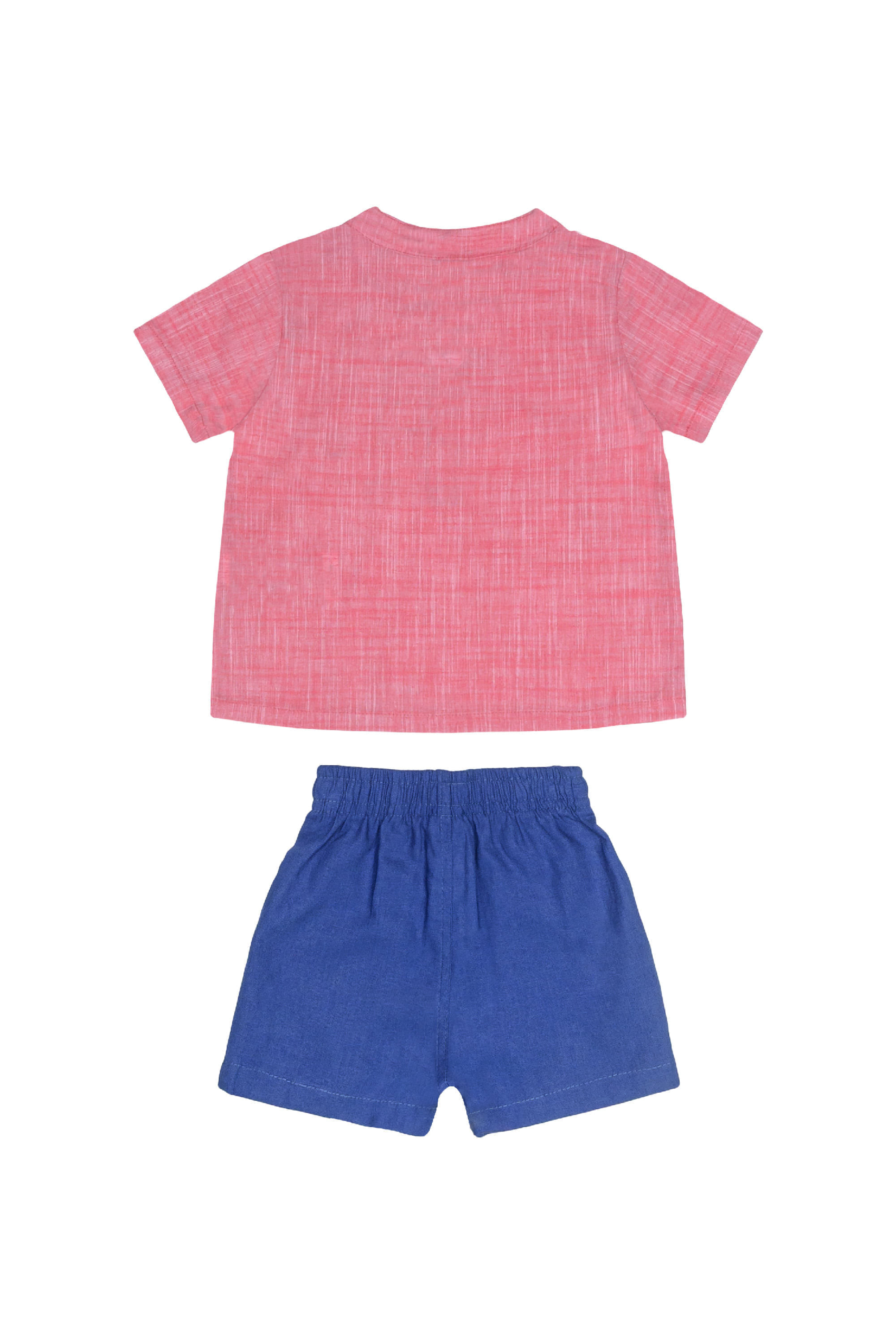Conjunto Infantil Menino com Bata e Bermuda (Coral) Guloseima - Imagem 12