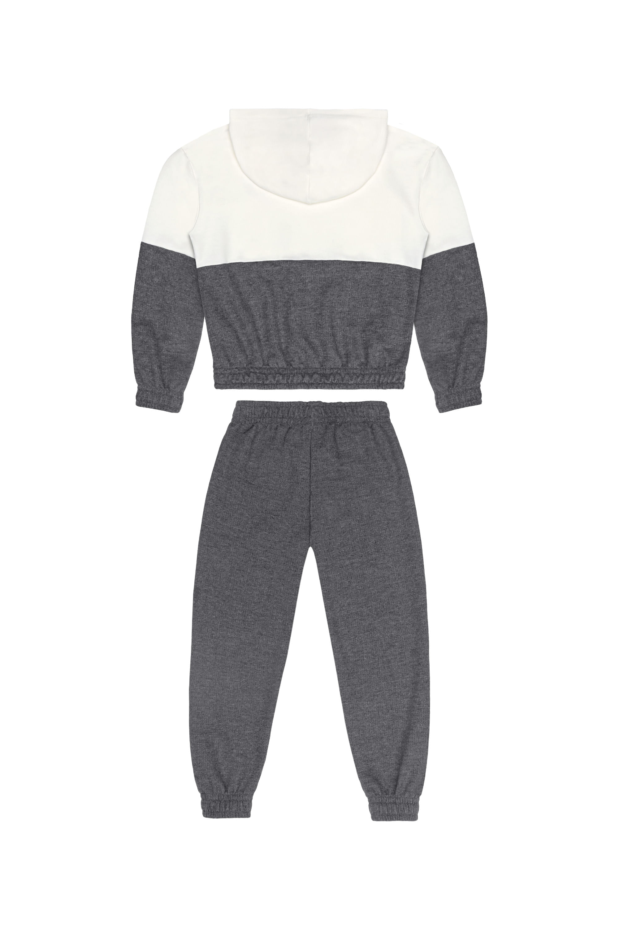 Conjunto Masculino Infantil em Moletom Sem Felpa (Off White) Guloseima - Imagem 3