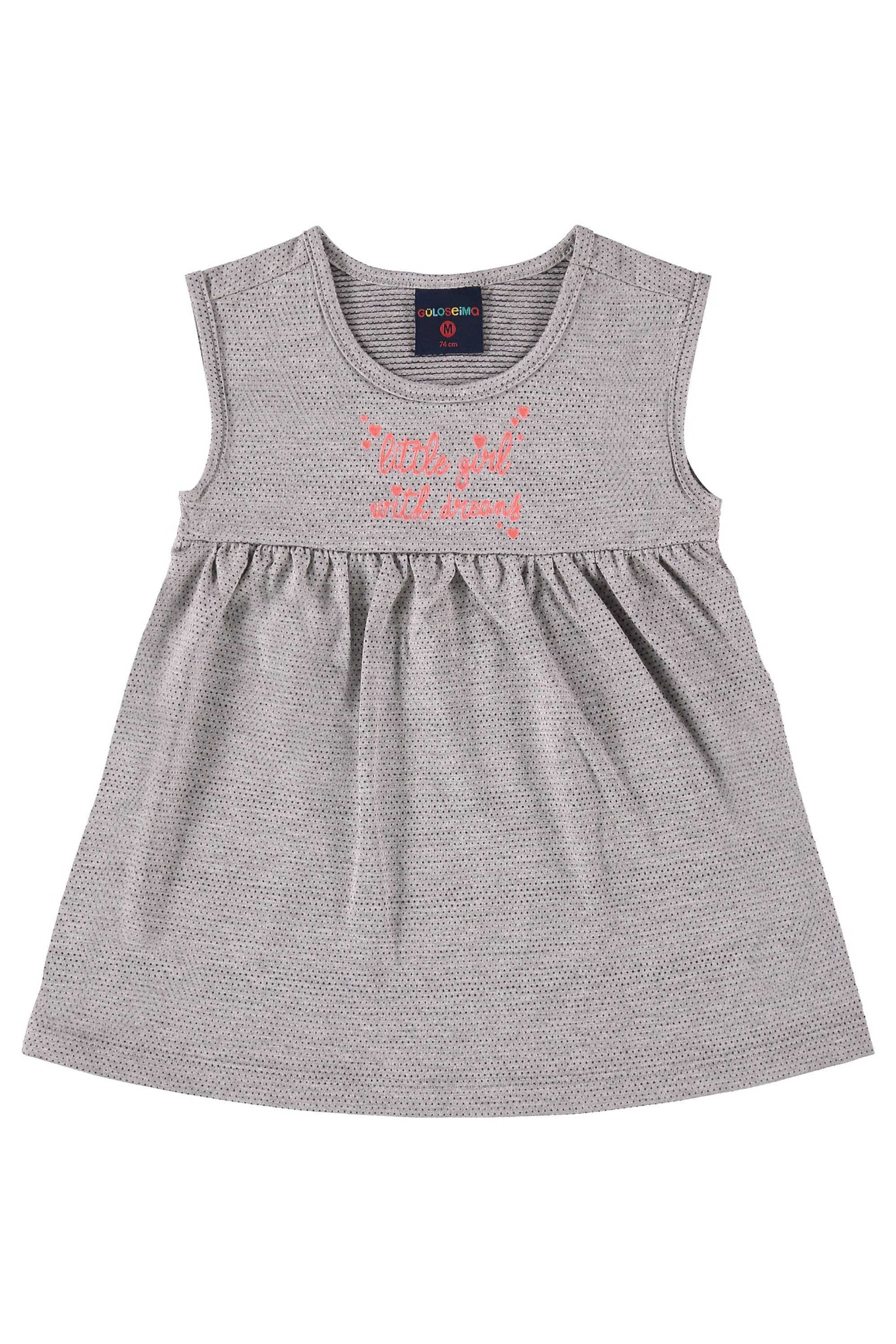 Vestido em Malha Trabalhada para Bebê Menina (Cinza) Guloseima - Imagem 14