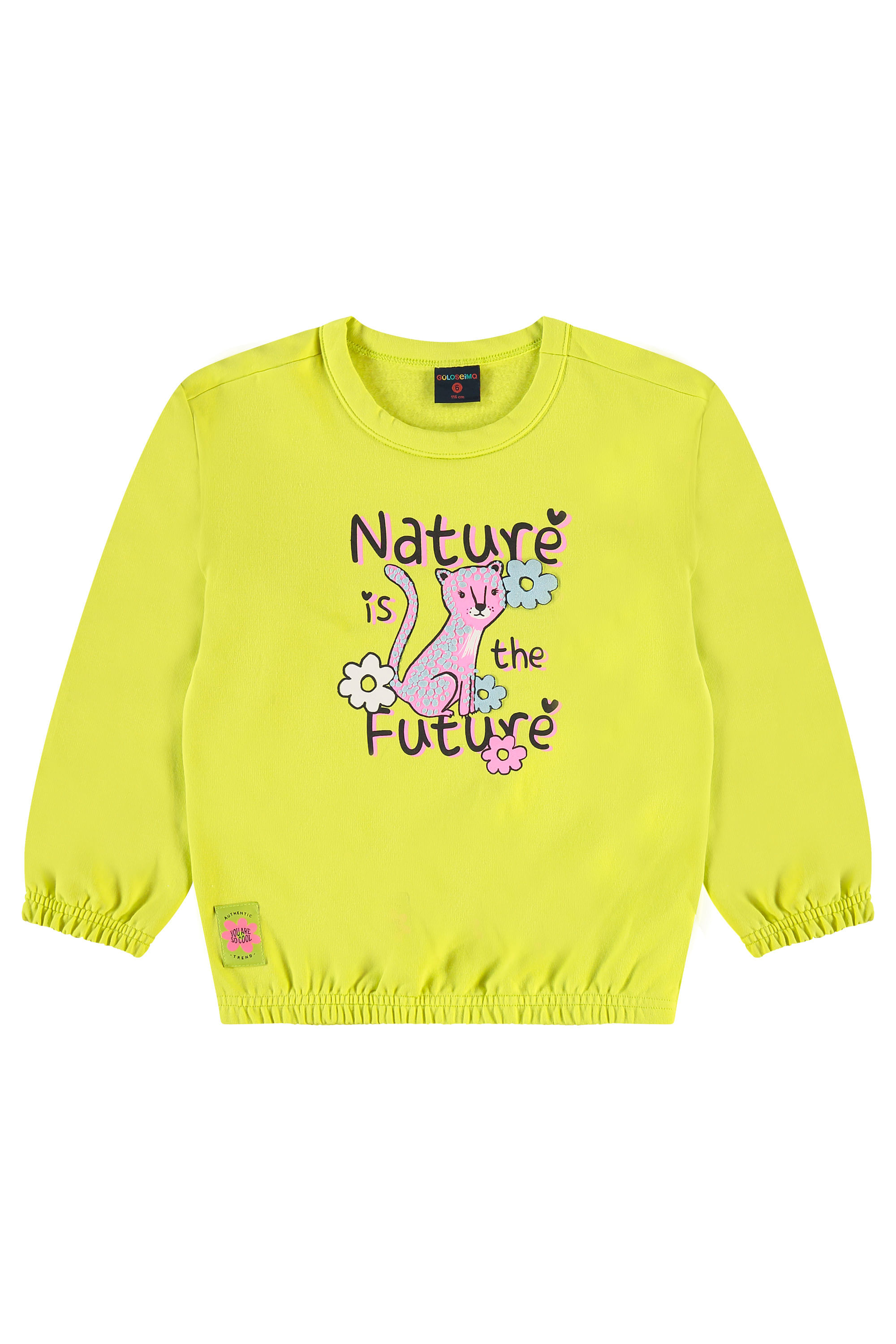 Conjunto Blusão e Calça Legging Infantil (Verde Limão) Guloseima - Imagem 45