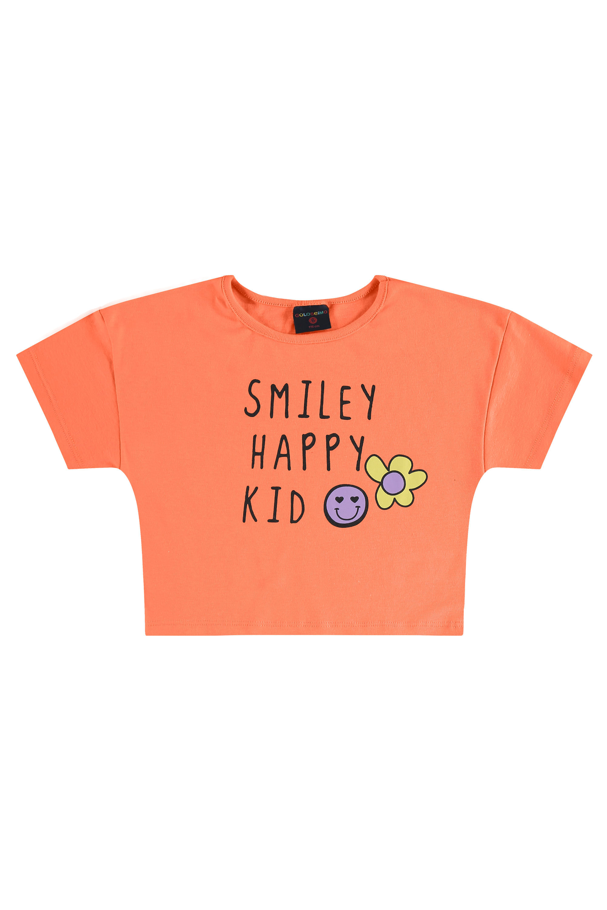 Conjunto Infantil com Blusa e Short-Saia (Laranja) Guloseima - Imagem 3