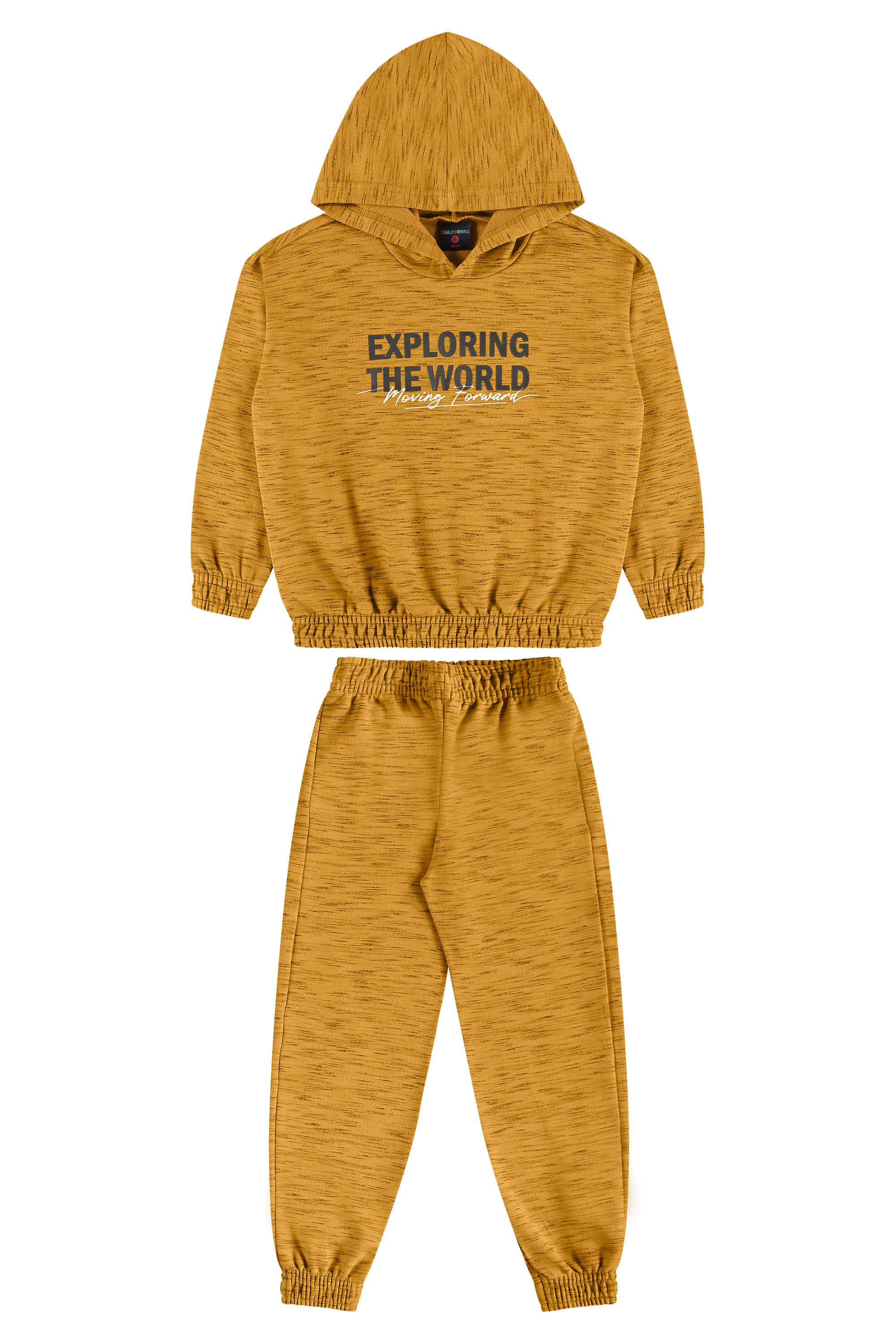 Conjunto em Moletom Sem Felpa Infantil Masculino (Marrom) Guloseima - Imagem 30