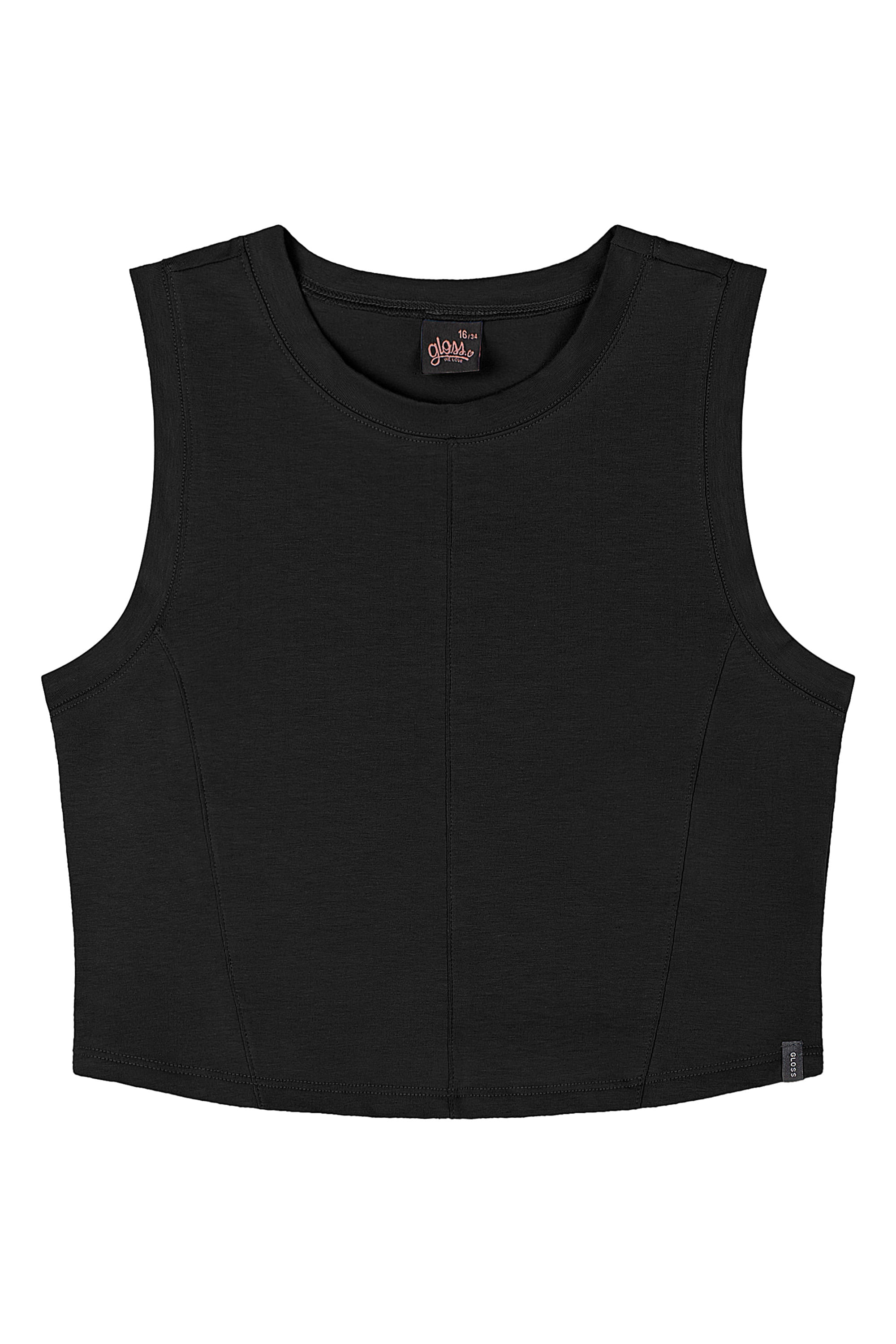 Regata Juvenil para Menina (Preto) Gloss - Imagem 9