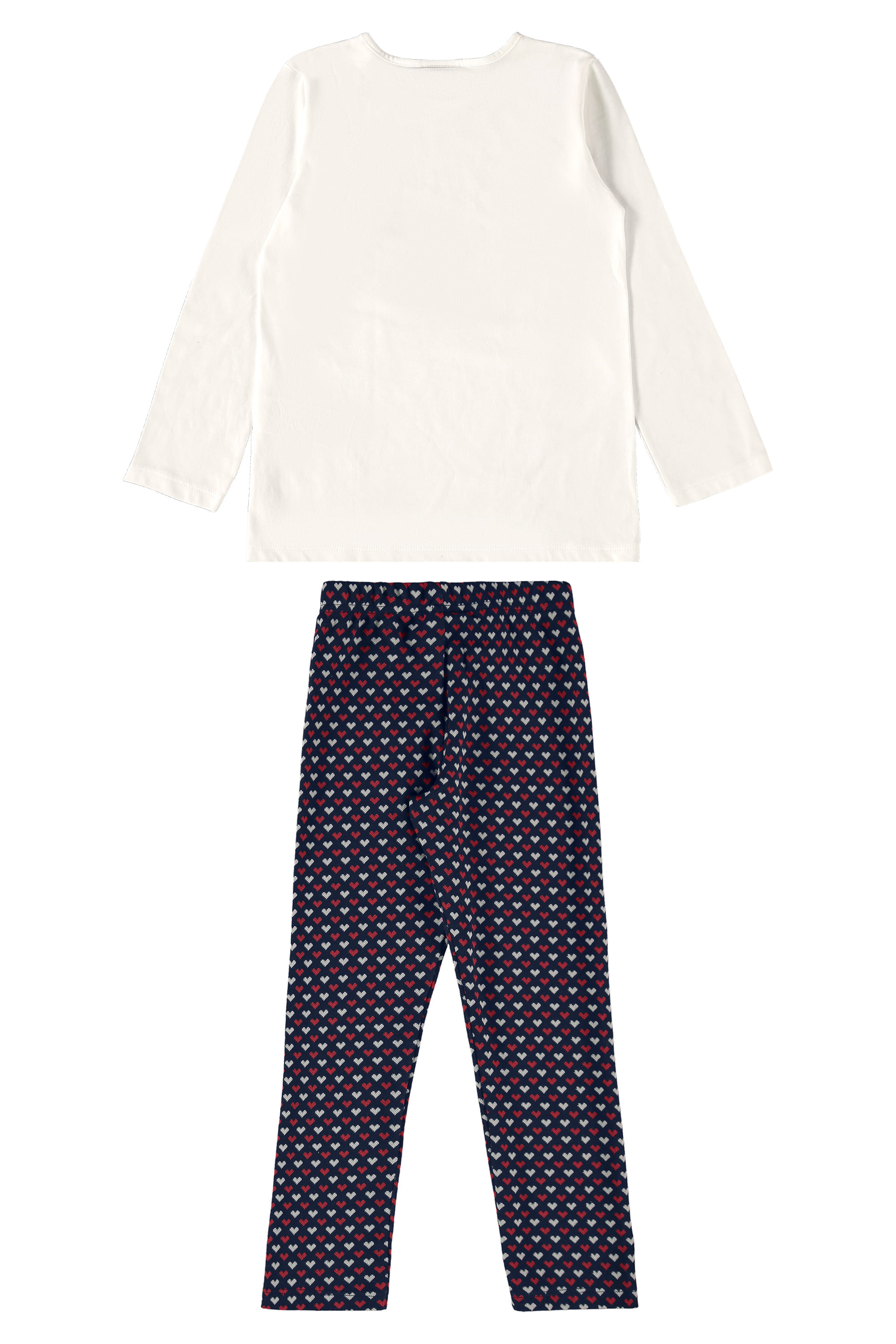 Conjunto Blusa e Calça Legging Infantil para Menina (Off White) Guloseima - Imagem 5