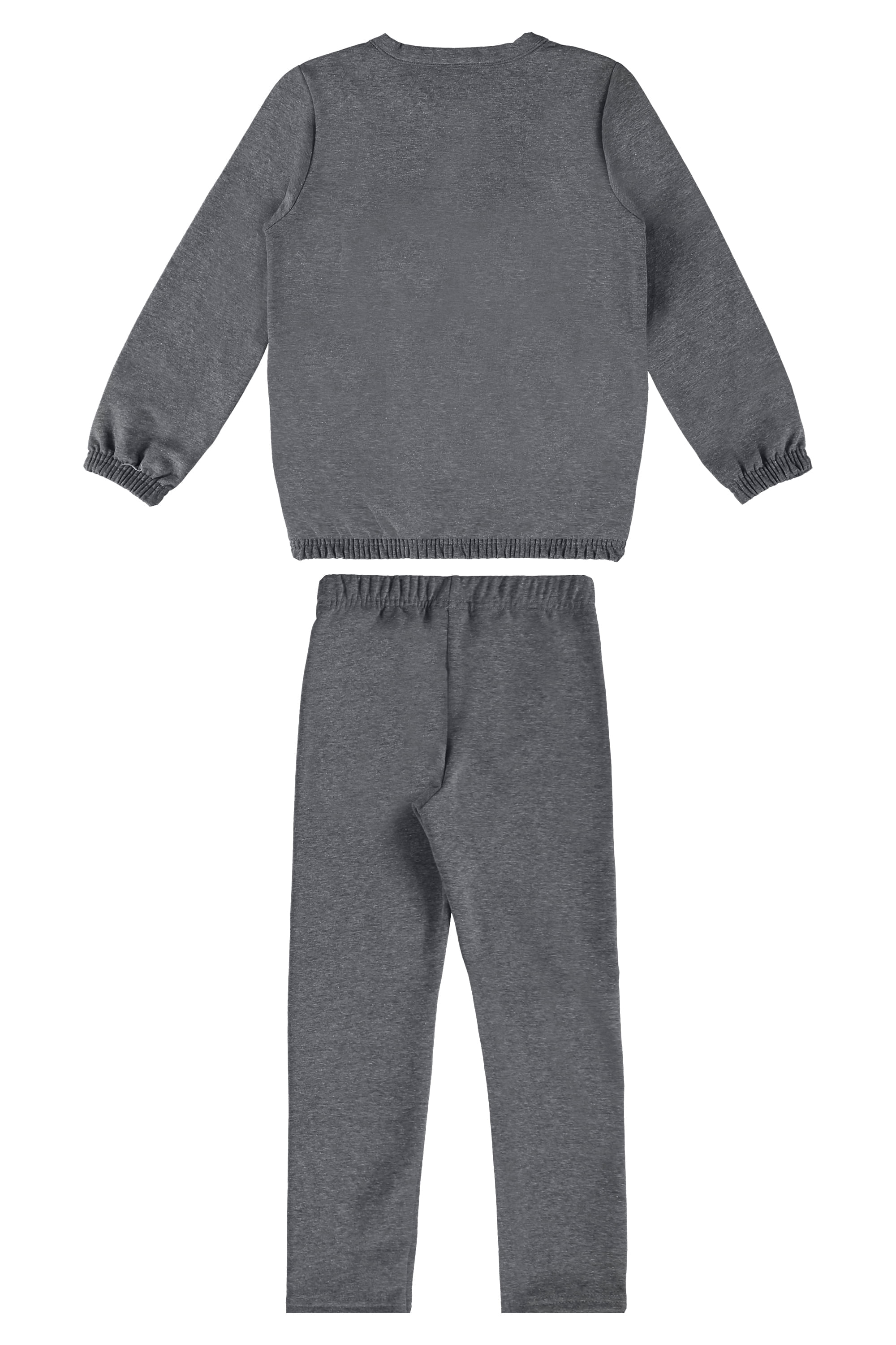 Conjunto Blusão e Legging Infantil para Menina (Cinza) Guloseima - Imagem 12