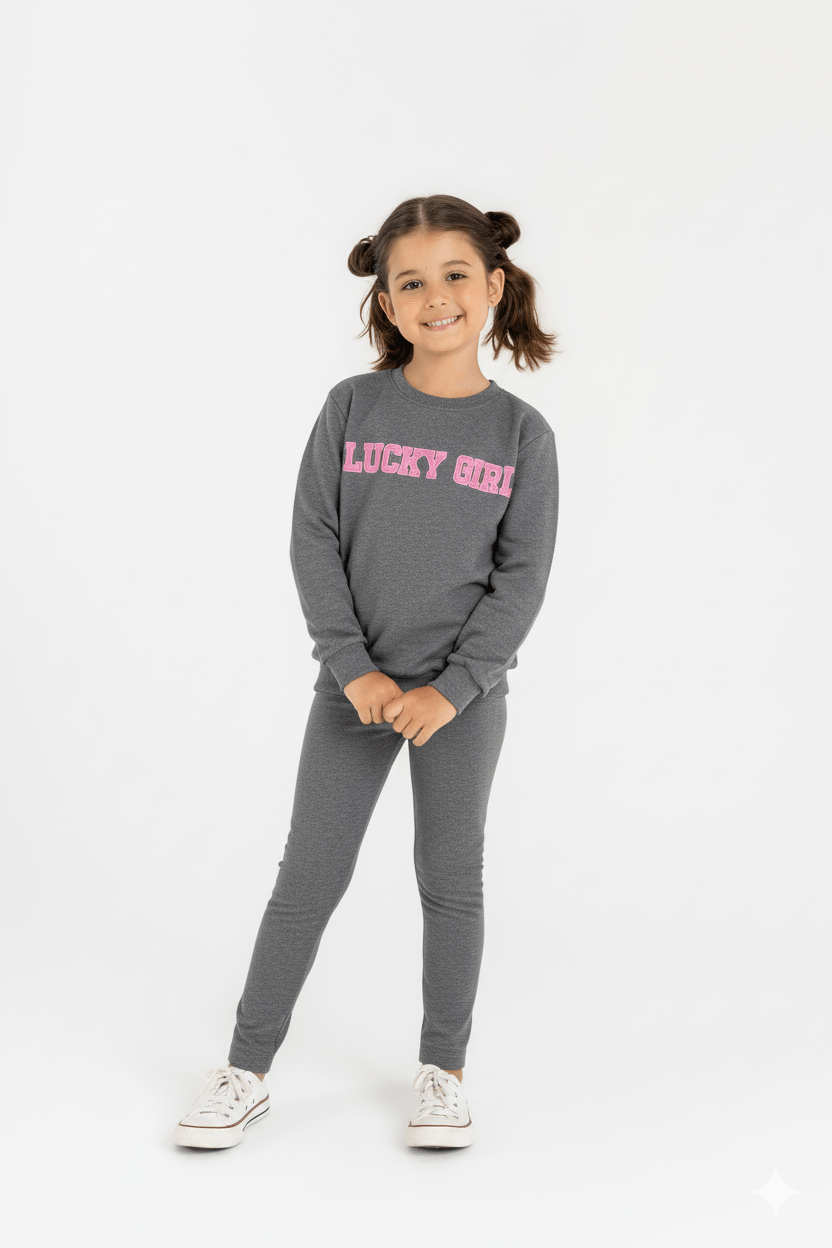 Conjunto Blusão e Legging Infantil para Menina (Cinza) Guloseima - Imagem 29
