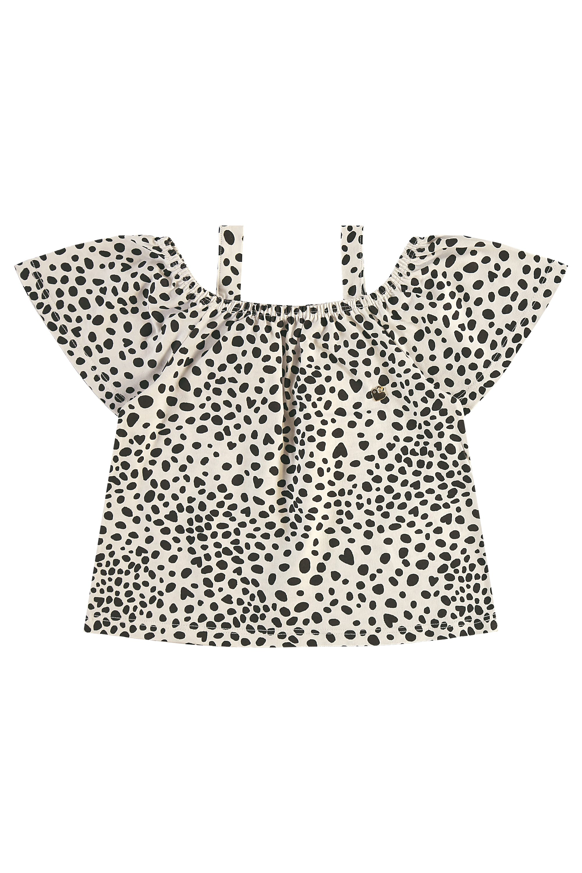 Conjunto Estampado com Bata e Short para Menina (Branco) Bee Loop - Imagem 23