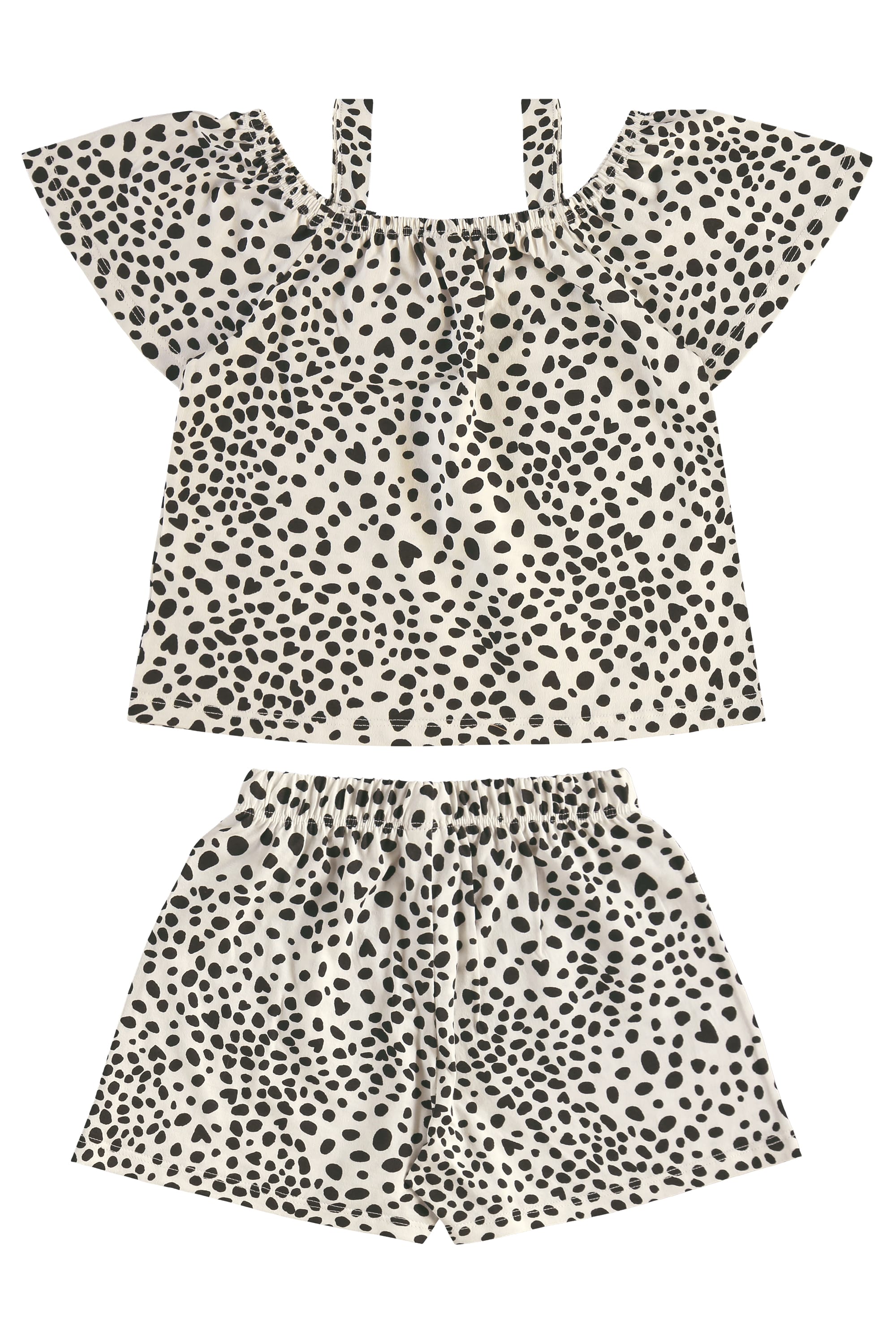 Conjunto Estampado com Bata e Short para Menina (Branco) Bee Loop - Imagem 11