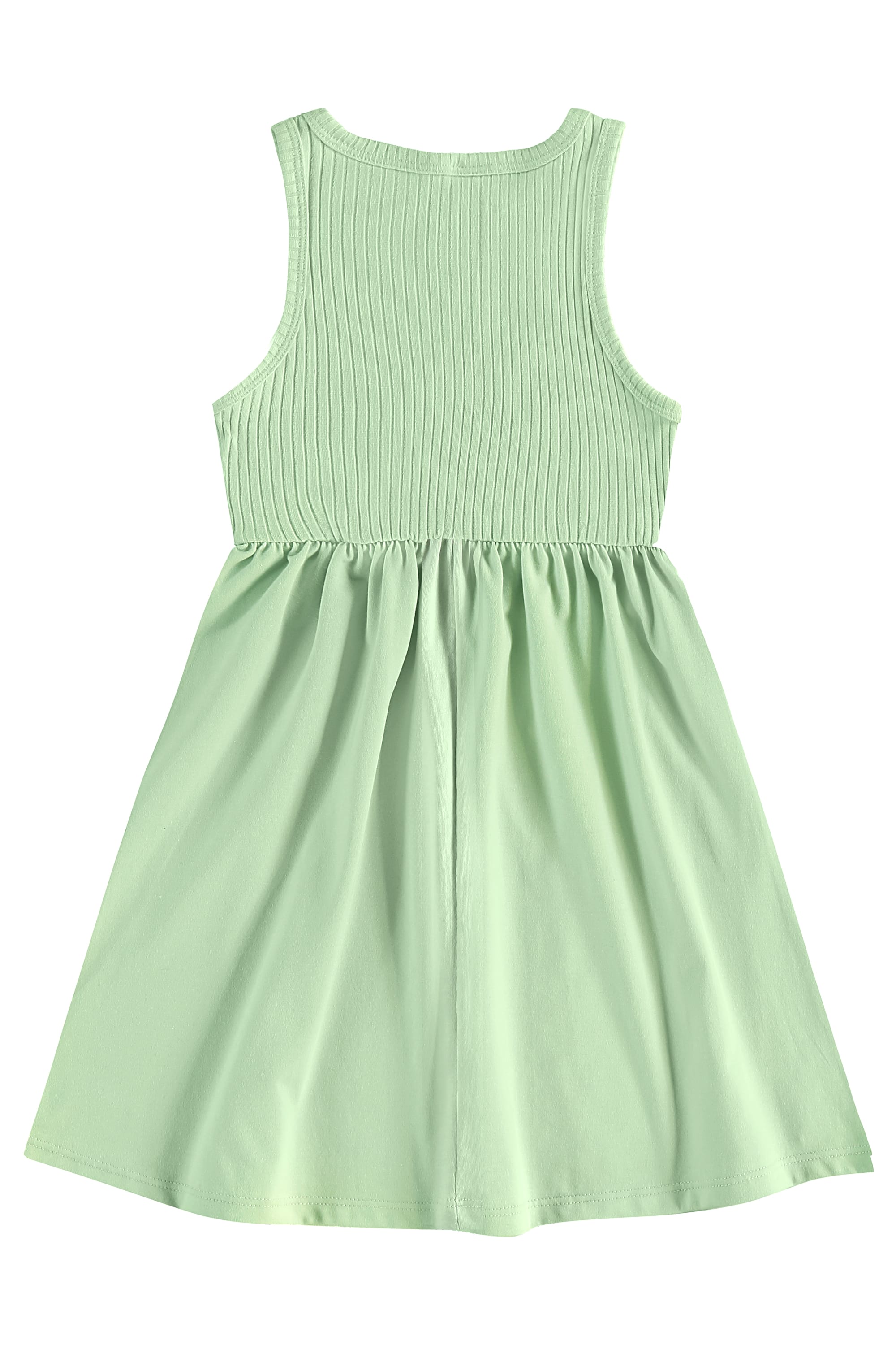 Vestido em Meia Malha com Ribana para Menina (Verde) Bee Loop - Imagem 6