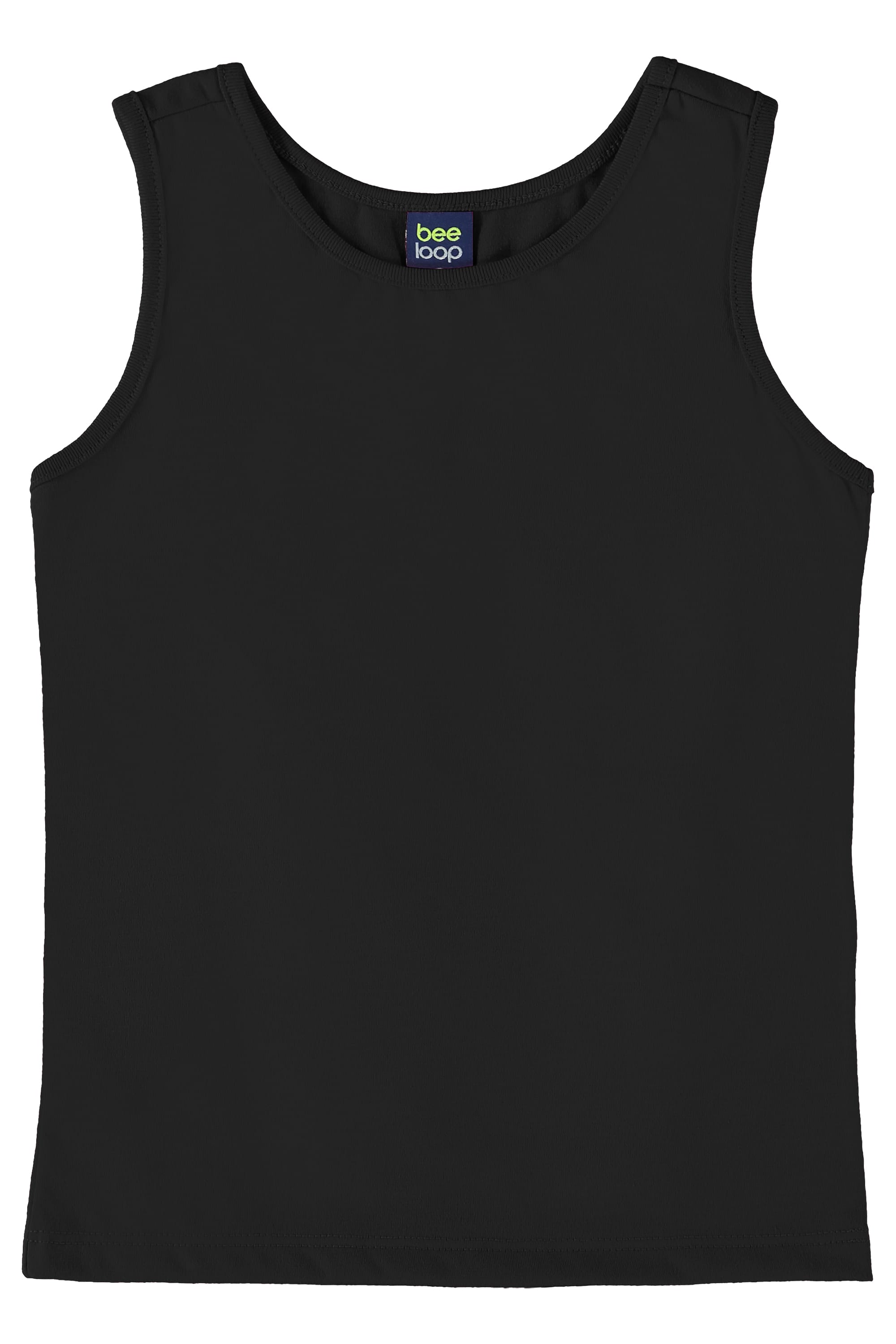Regata Básica para Menina (Preto) Bee Loop - Imagem 11