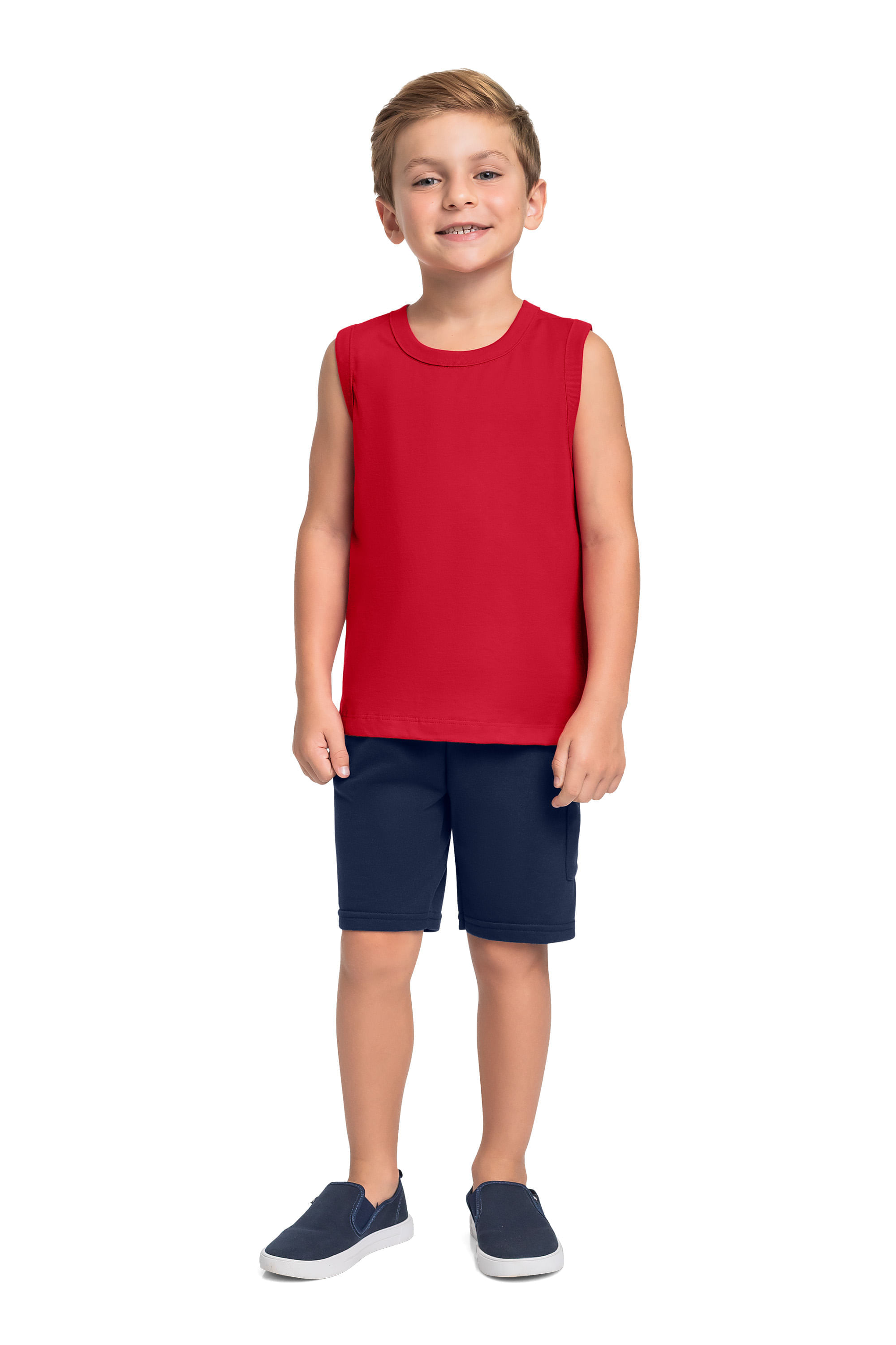 Regata Básica para Menino (Vermelho) Bee Loop - Imagem 19