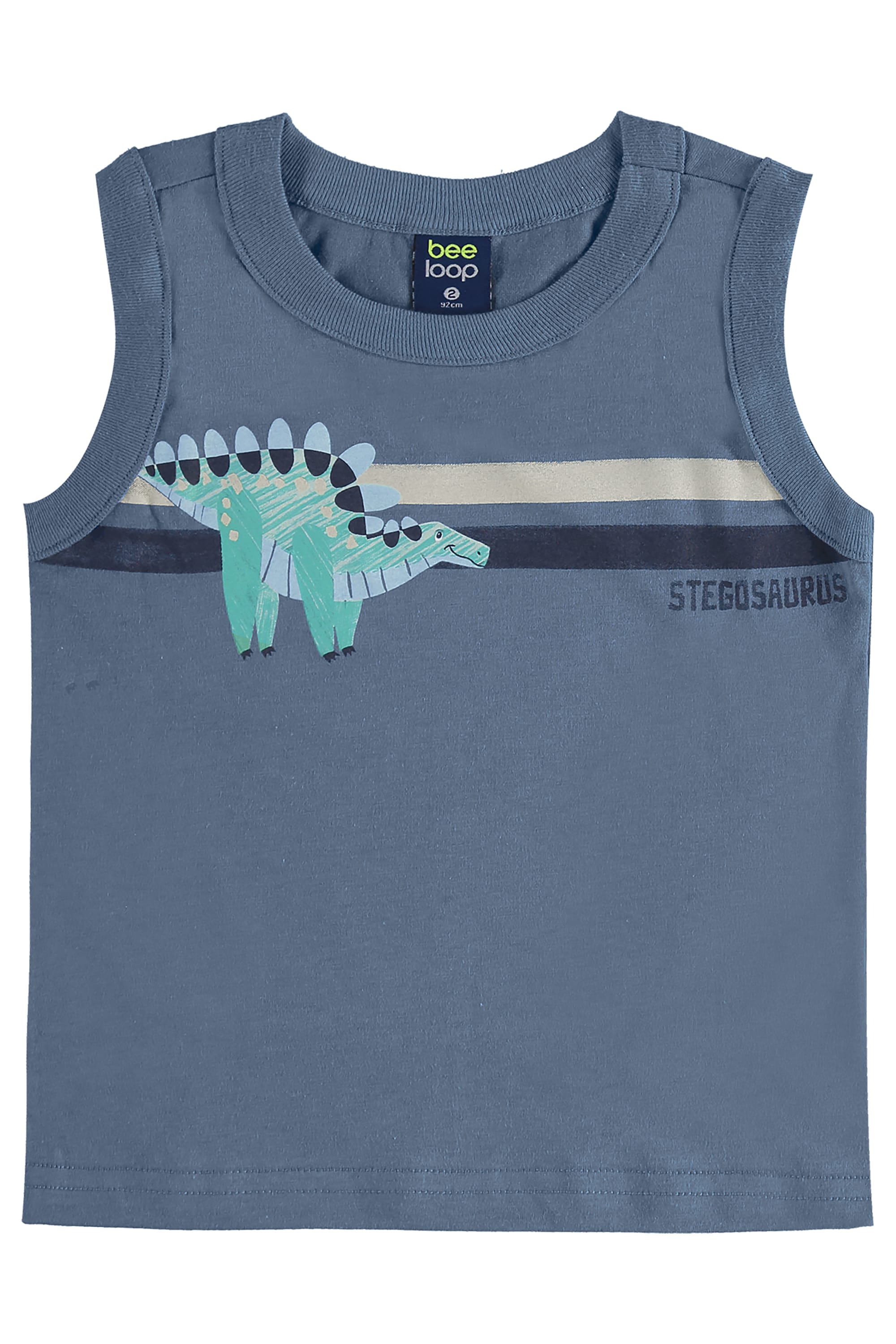 Conjunto com Regata Dino e Bermuda para Menino (Azul) Bee Loop - Imagem 23