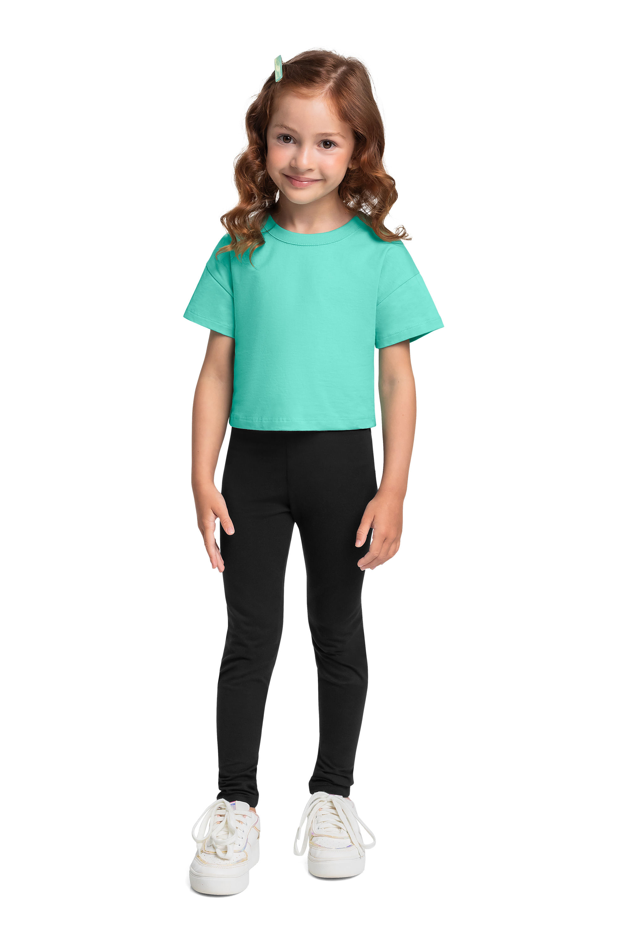 Calça Legging Infantil em Cotton (Preto) Bee Loop - Imagem 10