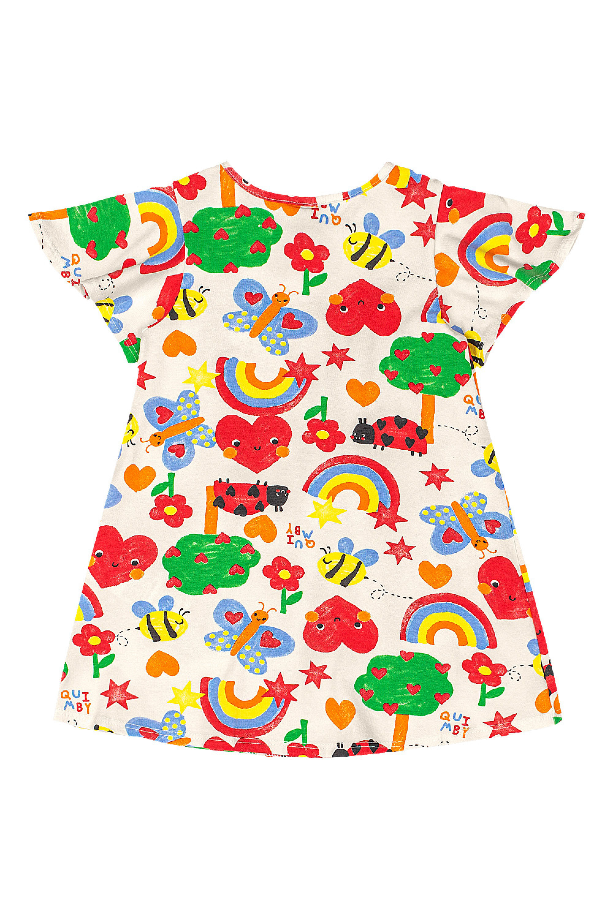 Vestido Doce Natureza em Cotton para Bebê (Branco) Quimby - Imagem 10