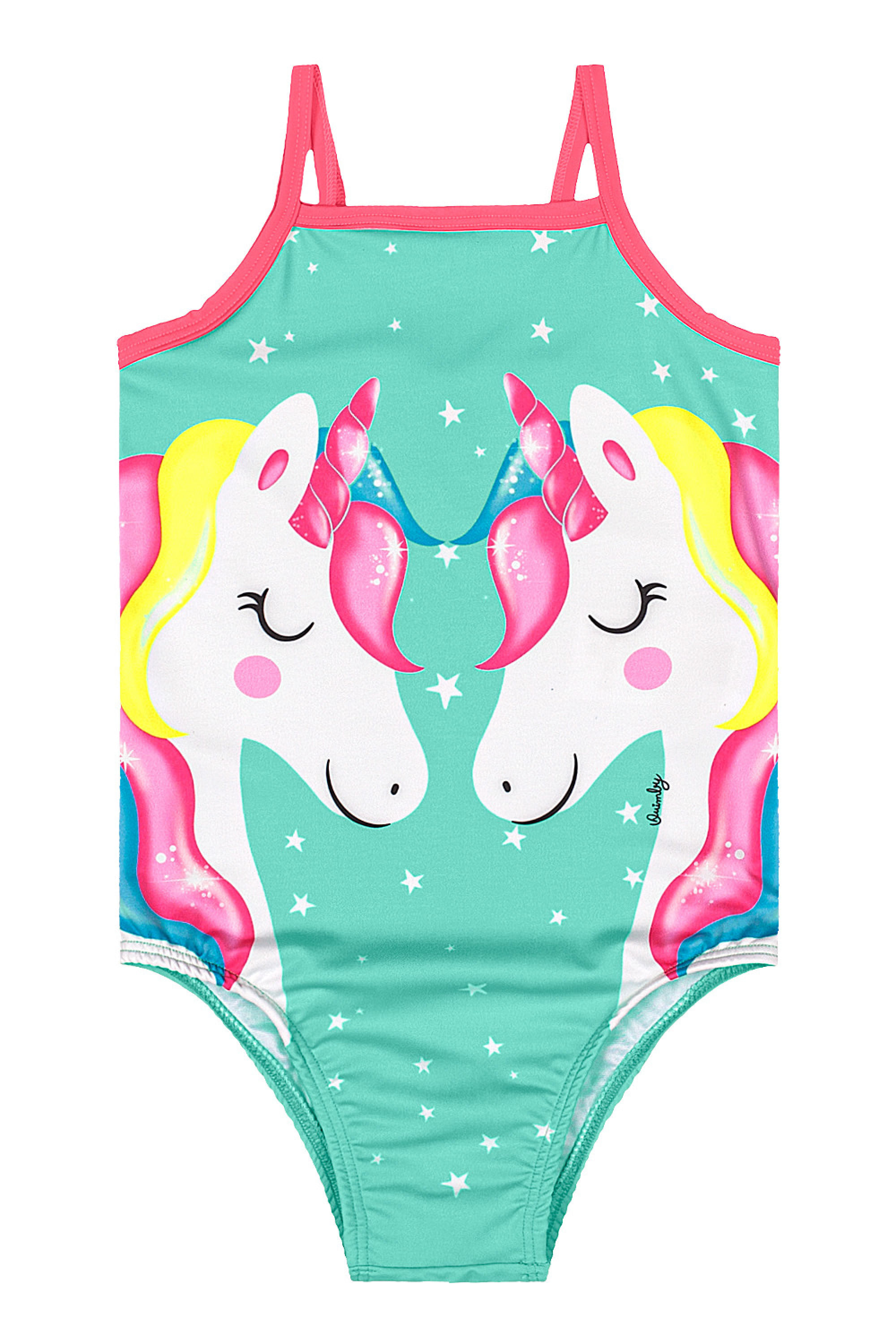 Maiô Infantil Em Malha UV DRY com Forro Em Microfibra (Rosa Pink Neon) Quimby - Imagem 13