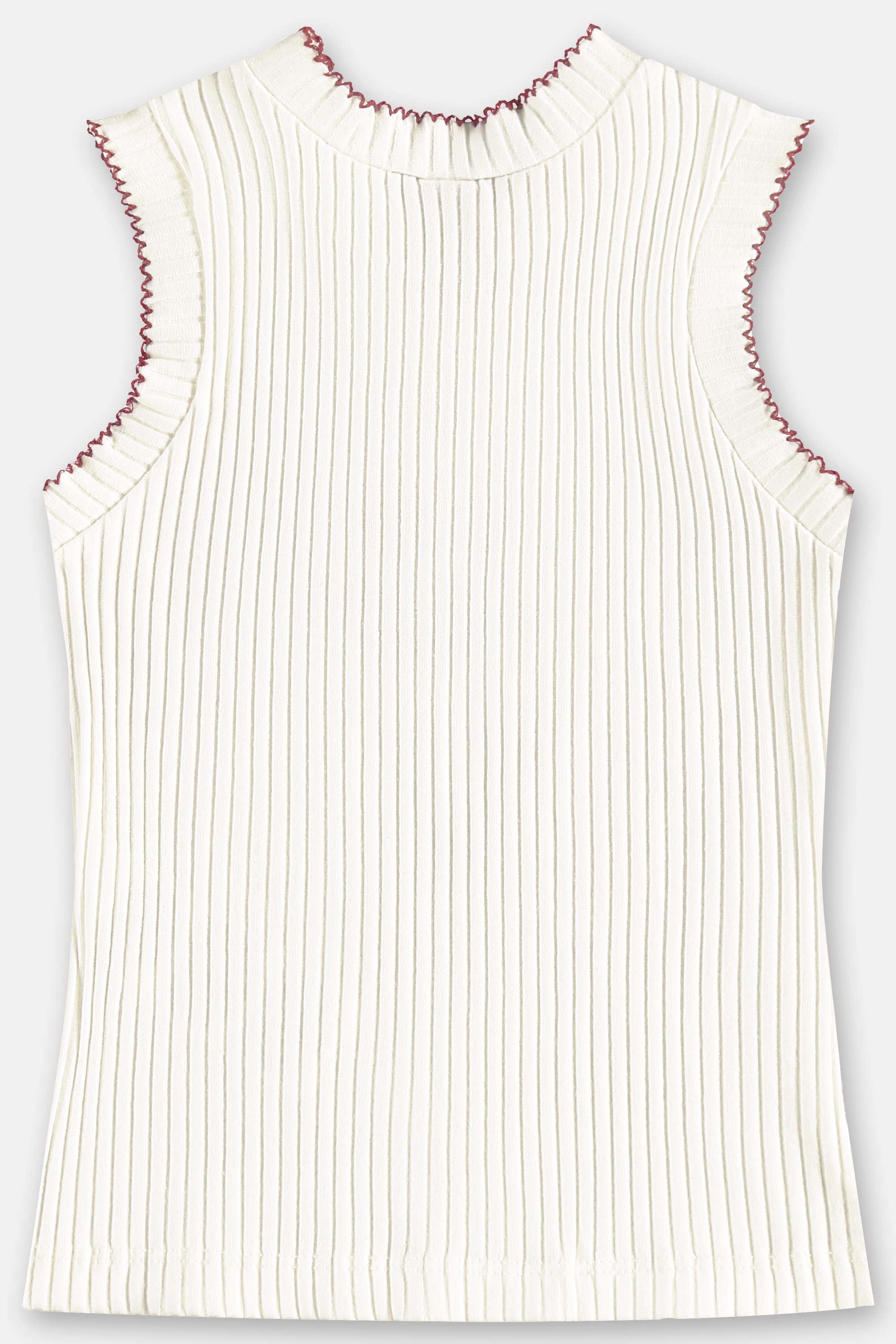 Regata Infantil Feminina em Ribana Canelada (Off White) Up Baby - Imagem 9