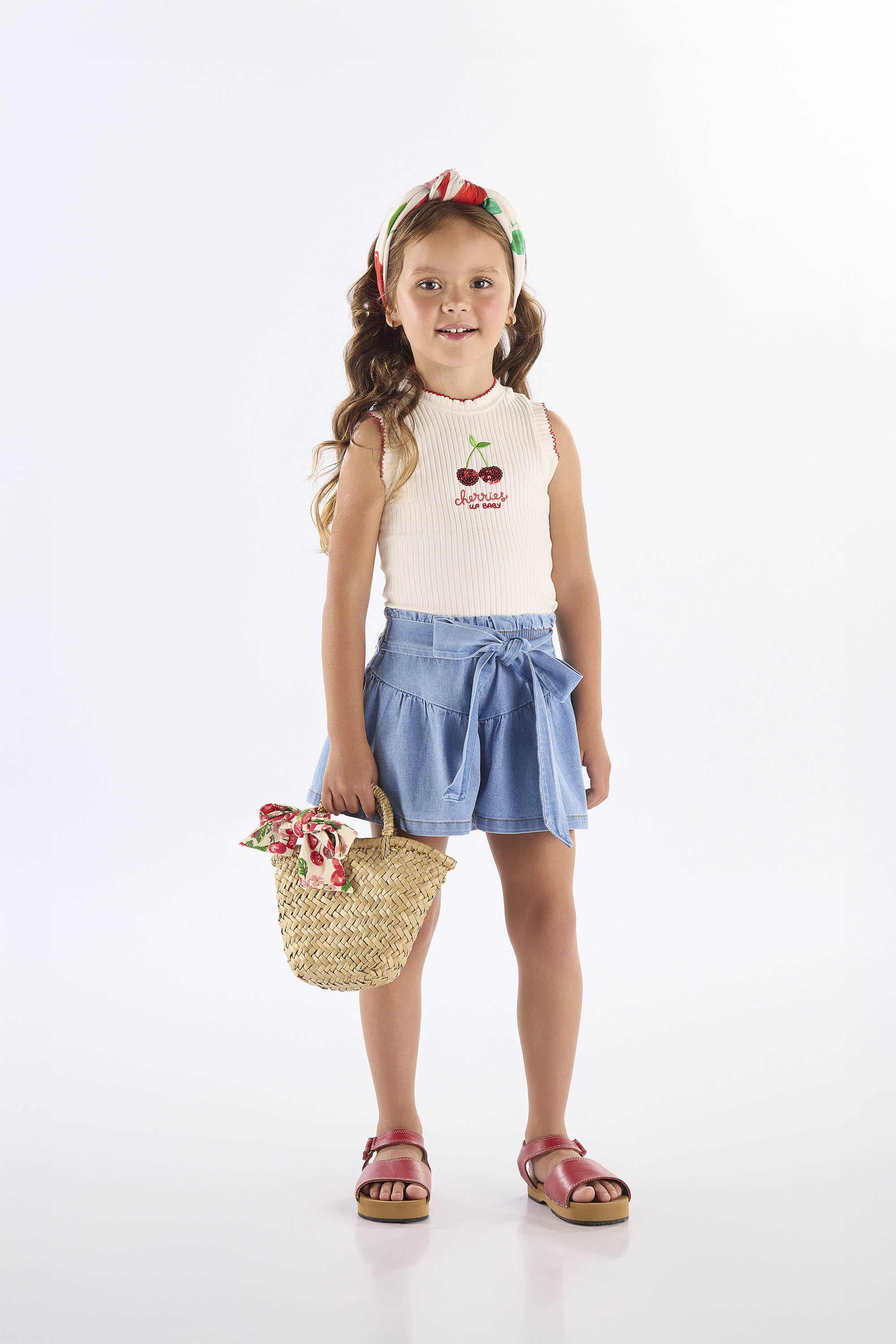 Regata Infantil Feminina em Ribana Canelada (Off White) Up Baby - Imagem 22