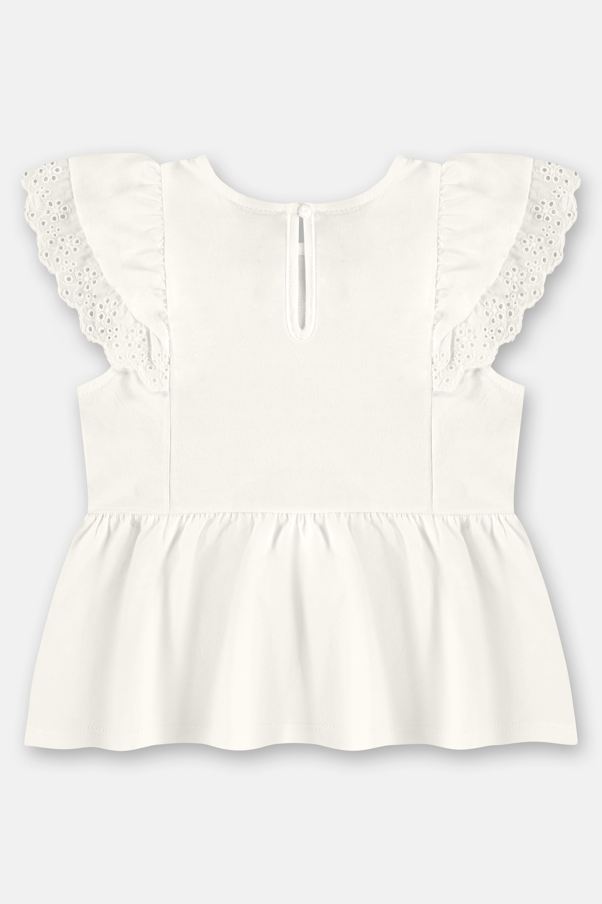 Bata Infantil em Algodão com Babados (Off White) Up Baby - Imagem 21