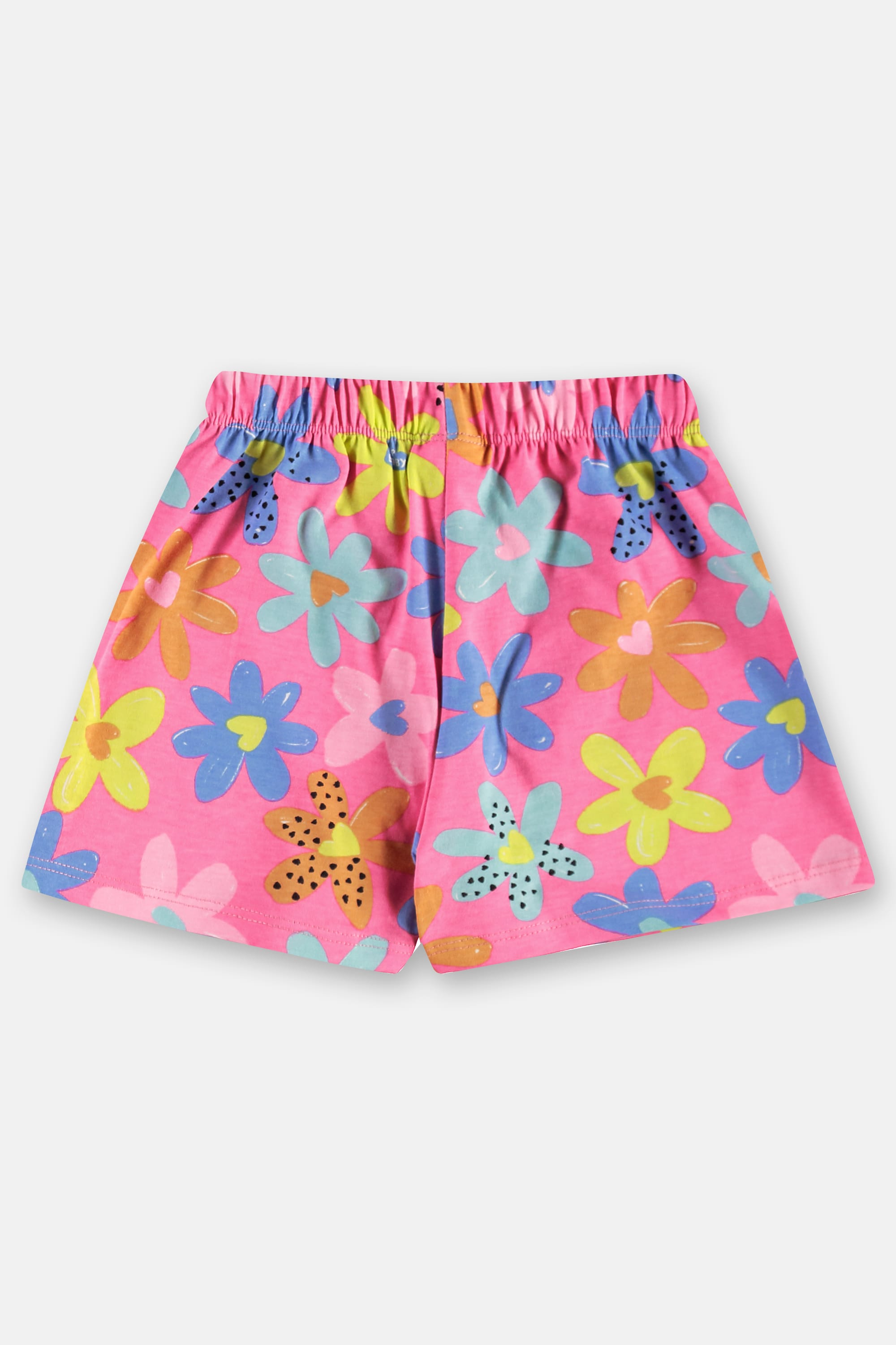 Conjunto Infantil Bata e Short Algodão Floral (Rosa) Up Baby - Imagem 35