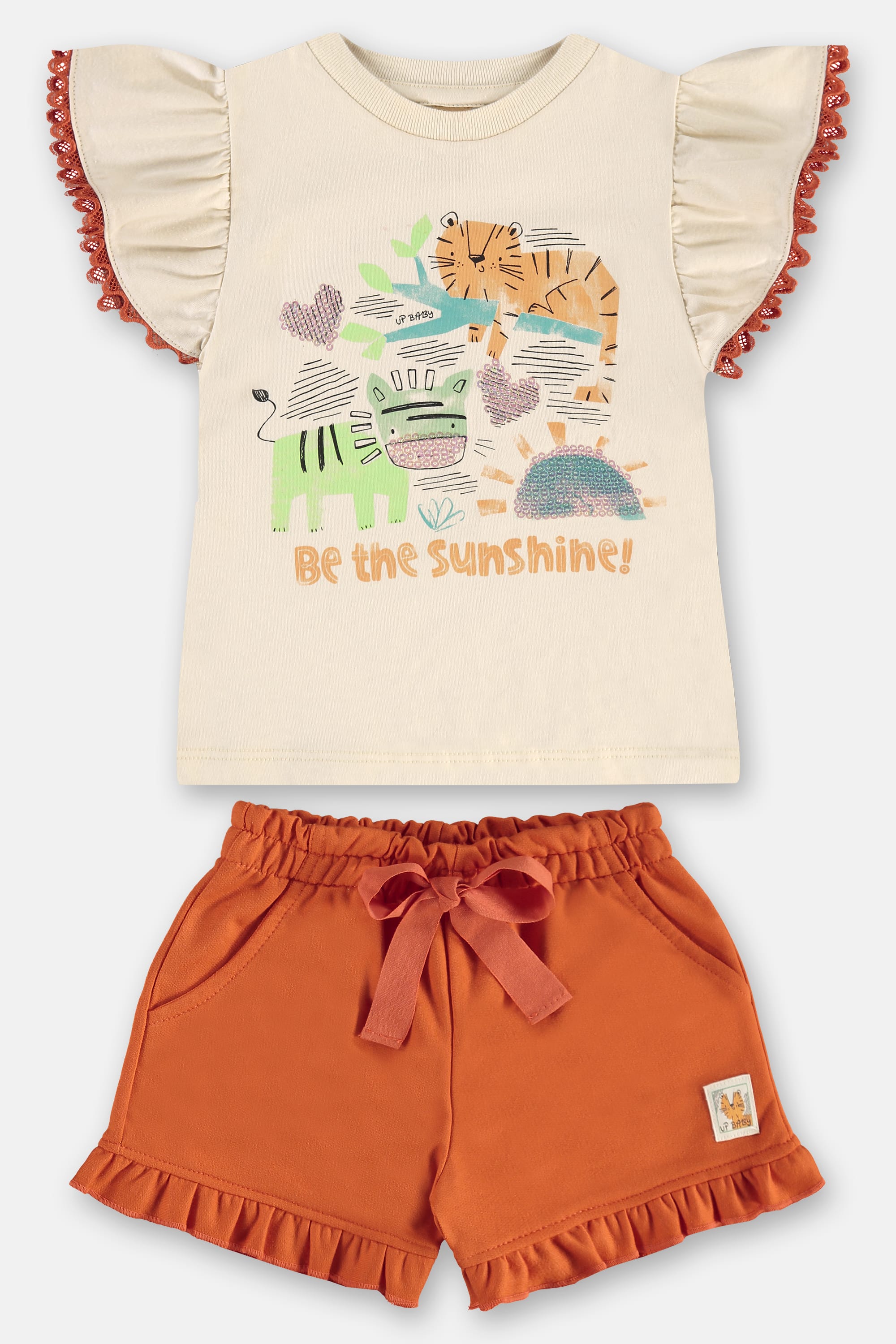 Conjunto Luz do Sol Infantil Feminino (Bege) Up Baby - Imagem 12