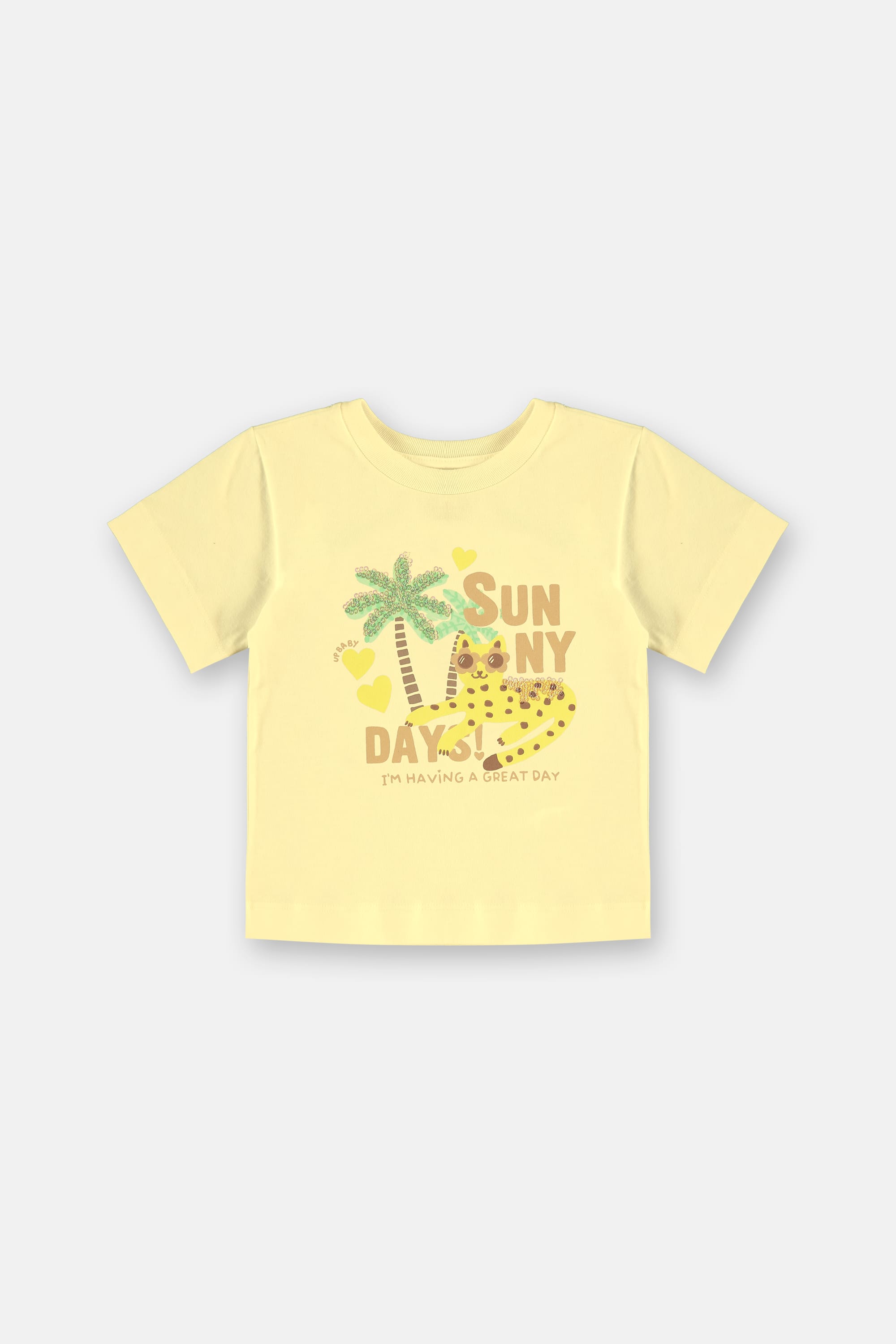 Conjunto Infantil com Blusa e Short-Saia (Amarelo) Up Baby - Imagem 32