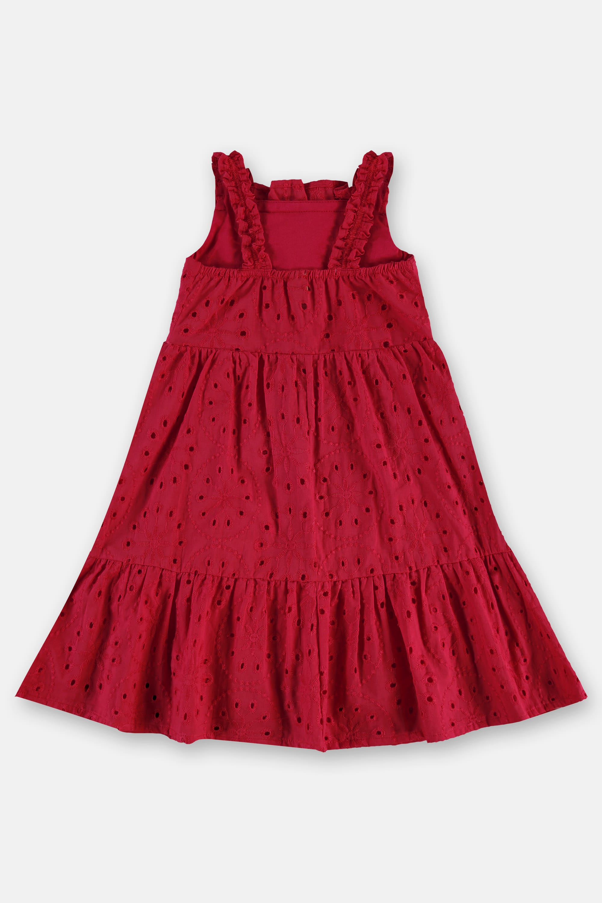 Vestido Infantil em Tecido Laise Forrado (Vermelho) Up Baby - Imagem 15