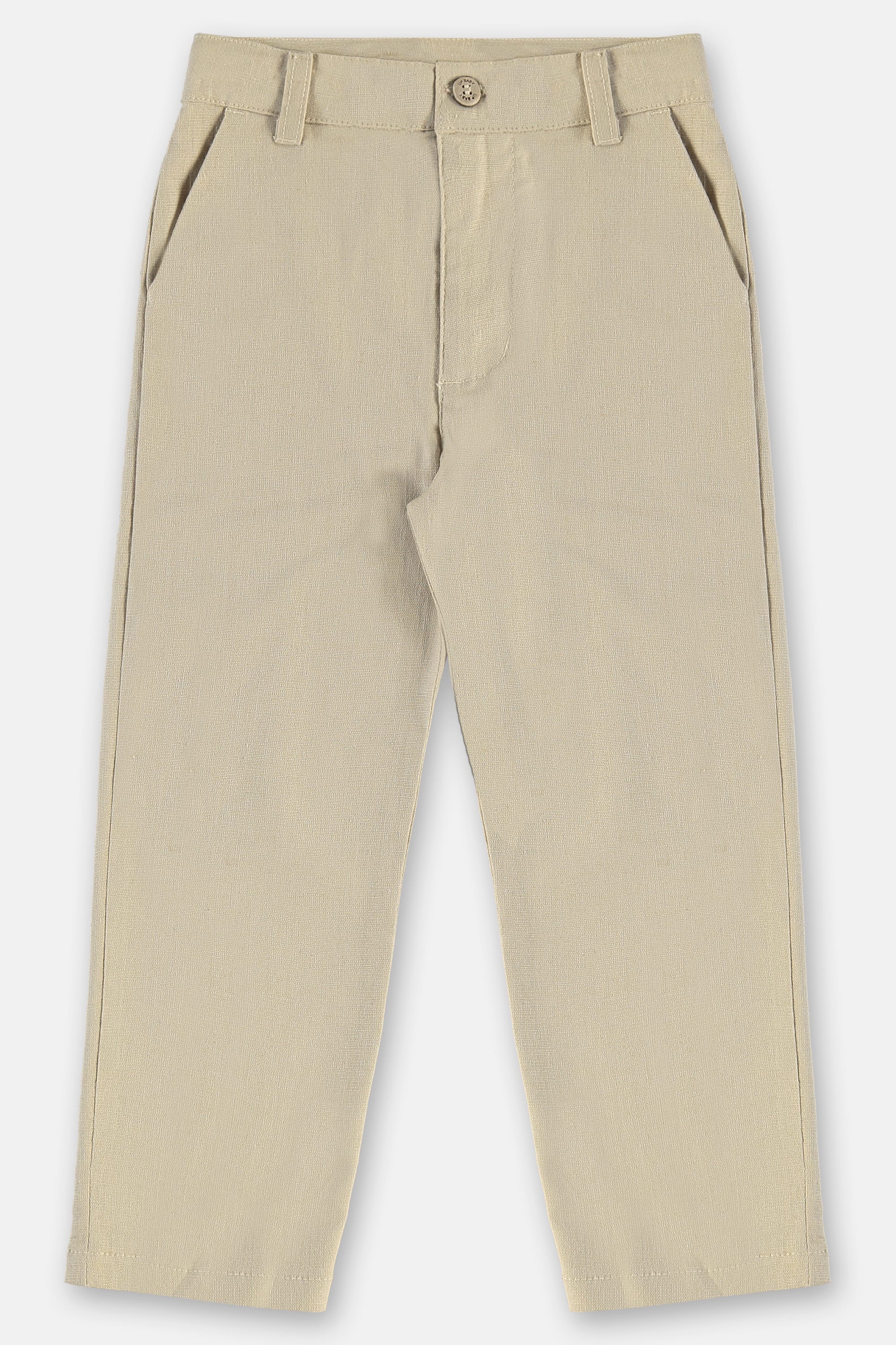 Calça Infantil Masculina em Linho com Elastano (Bege) Up Baby - Imagem 17