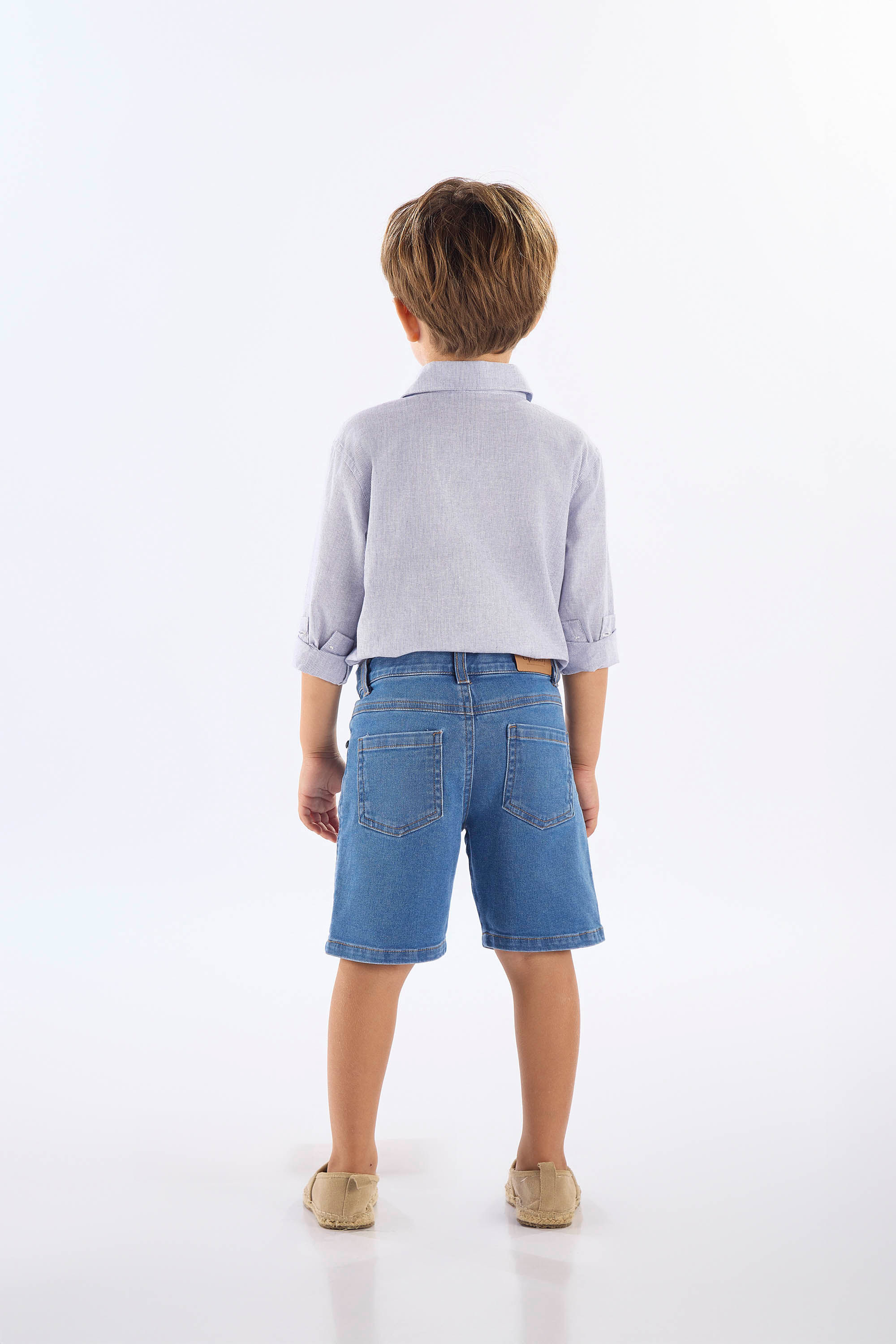 Bermuda Infantil Masculina em Jeans com Elastano (Azul) Up Baby - Imagem 11