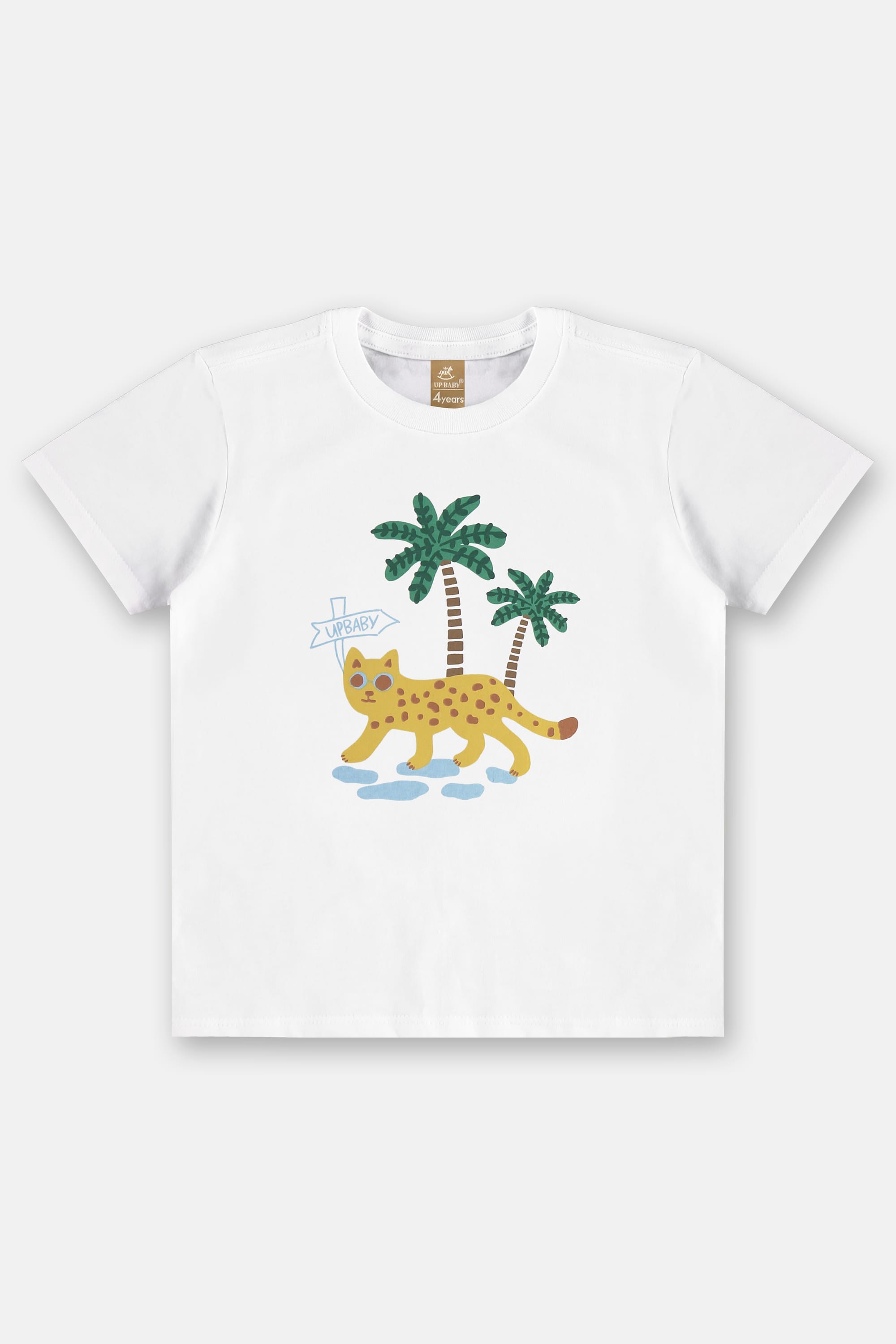 Conjunto Infantil com Camiseta em Algodão e Short em Microfibra (Branco) Up Baby - Imagem 20