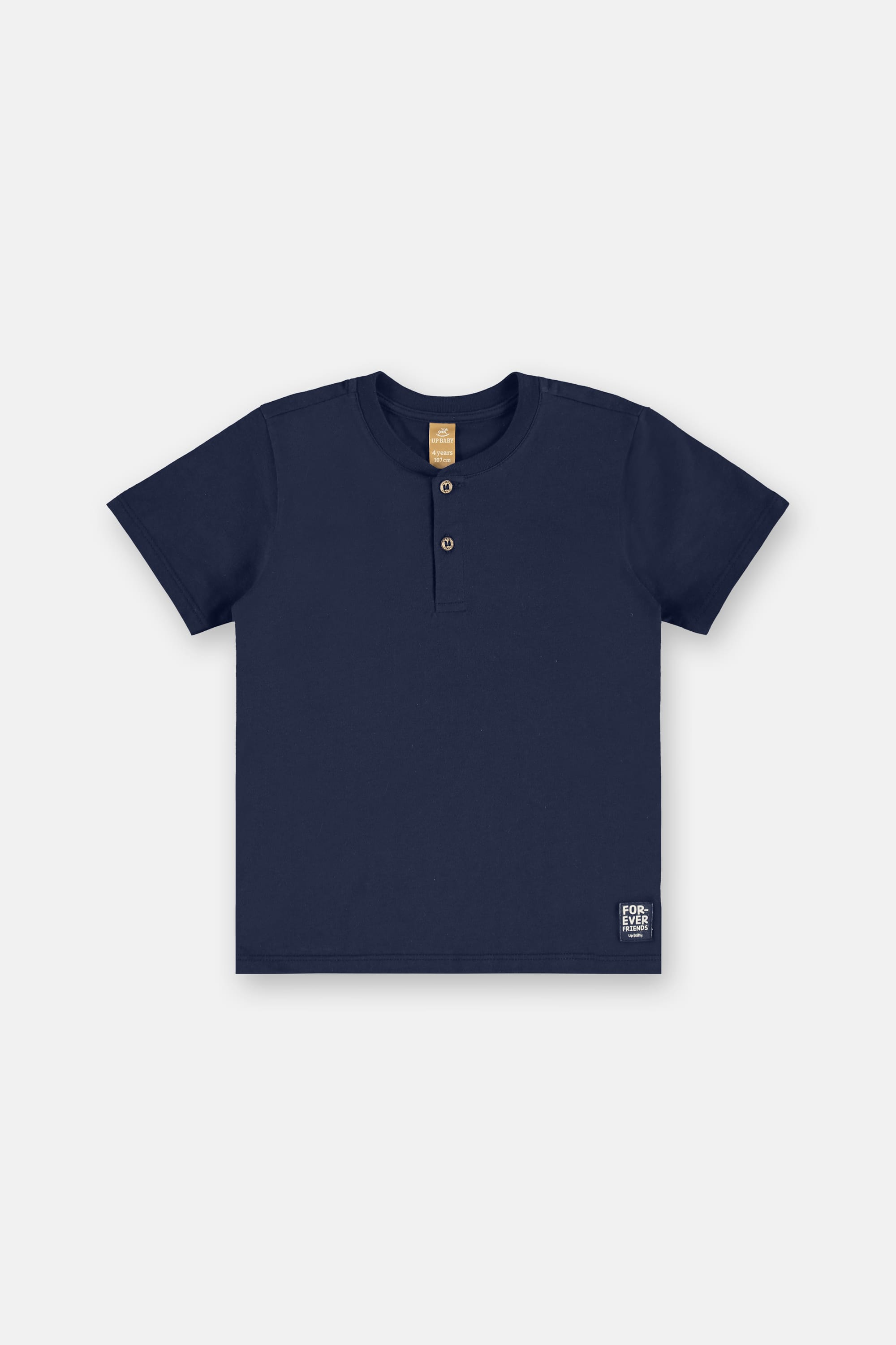 Conjunto Infantil com Camiseta e Short Safári (Azul Marinho) Up Baby - Imagem 2