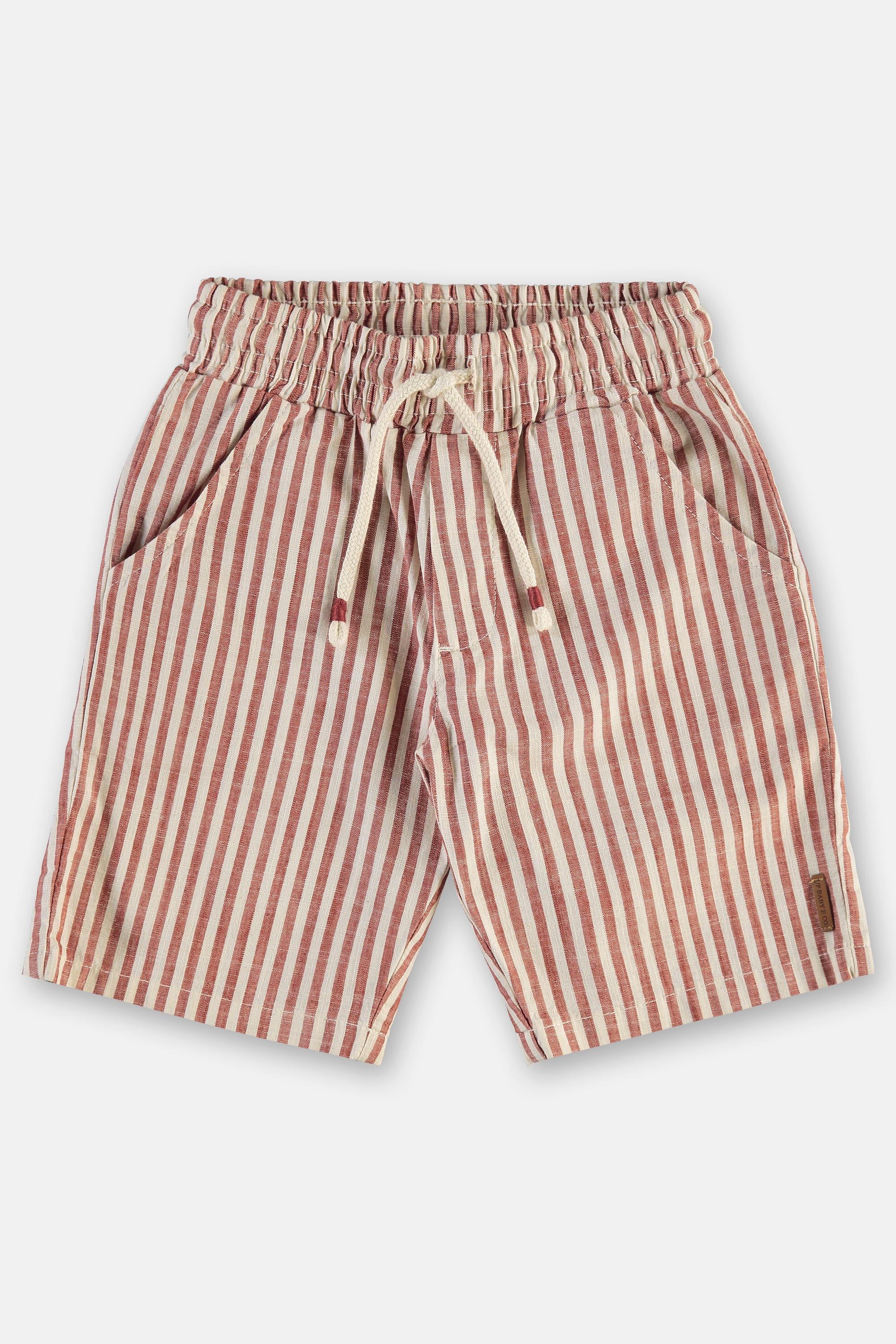 Bermuda Infantil em Tecido Listrado de Algodão (Vermelho) Up Baby - Imagem 20