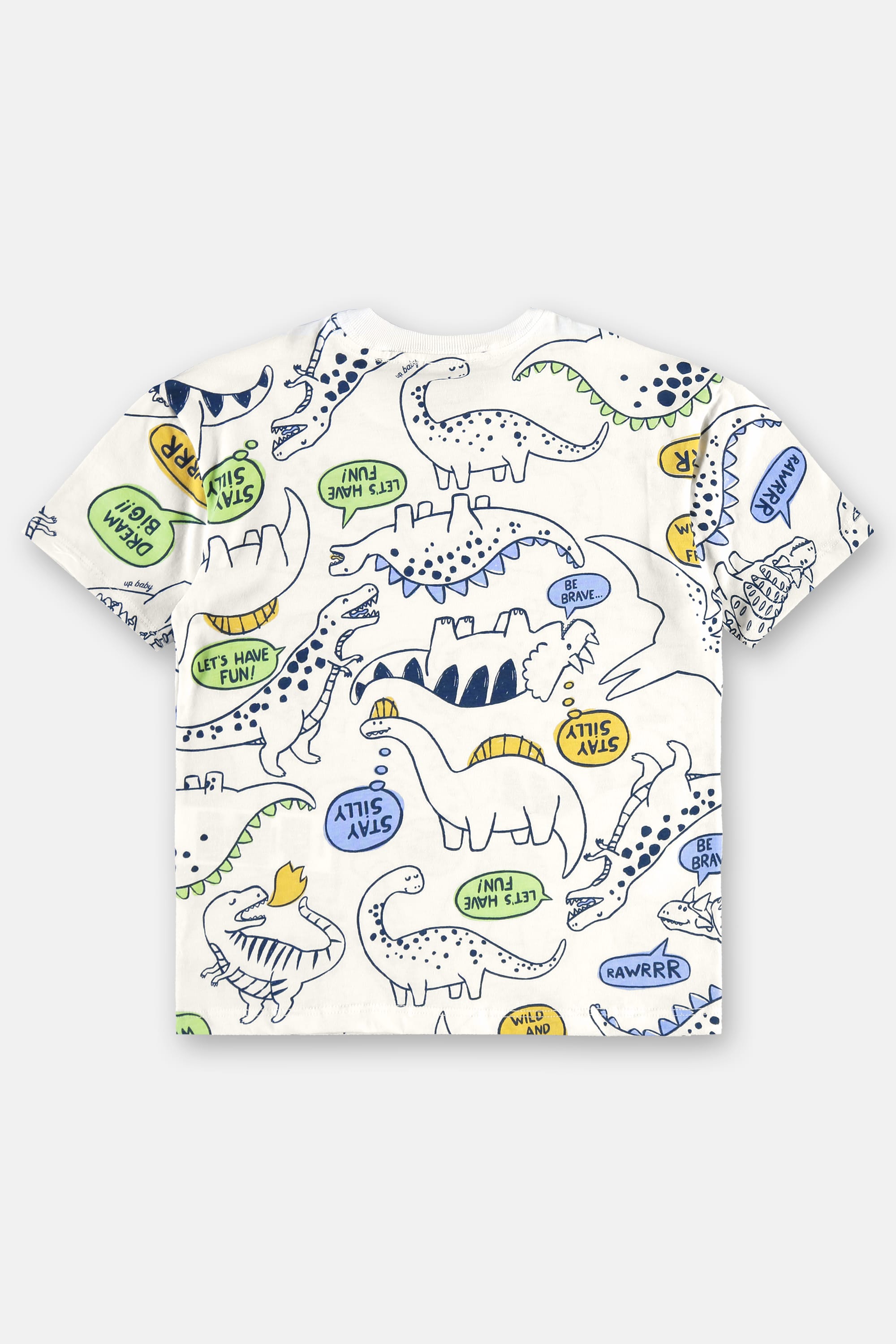 Conjunto Infantil Masculino com Camiseta Dinos e Bermuda (Branco) Up Baby - Imagem 28