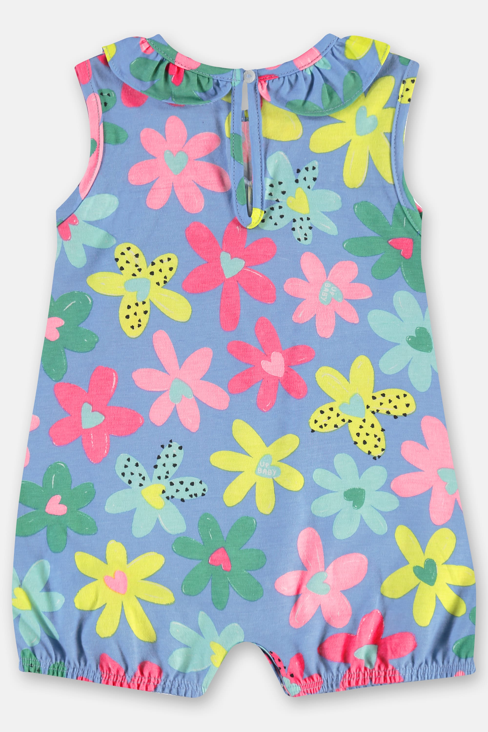 Macaquinho Floral para Bebê Menina em Algodão (Azul) Up Baby - Imagem 15