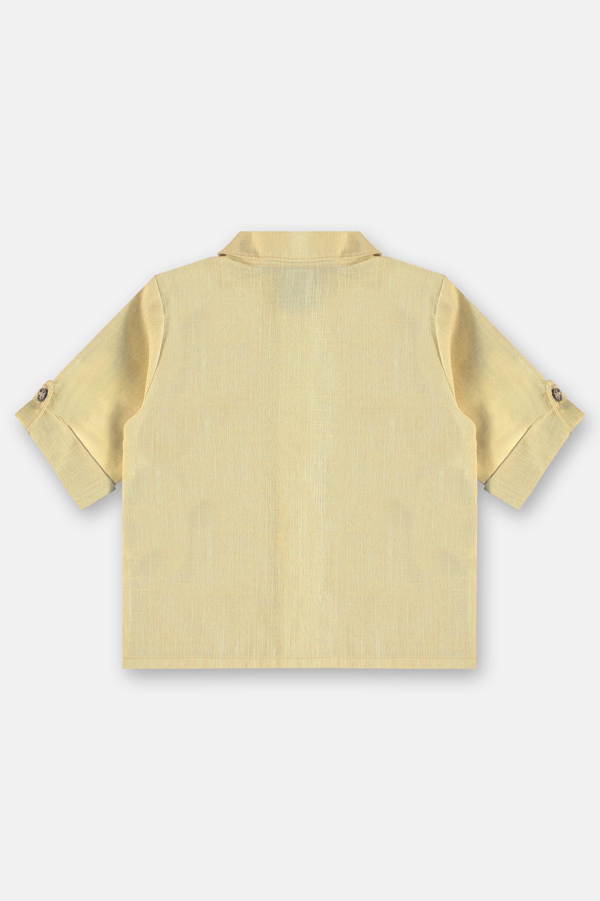 Camisa Social Manga Longa para Bebê Menino (Amarelo) Up Baby - Imagem 6