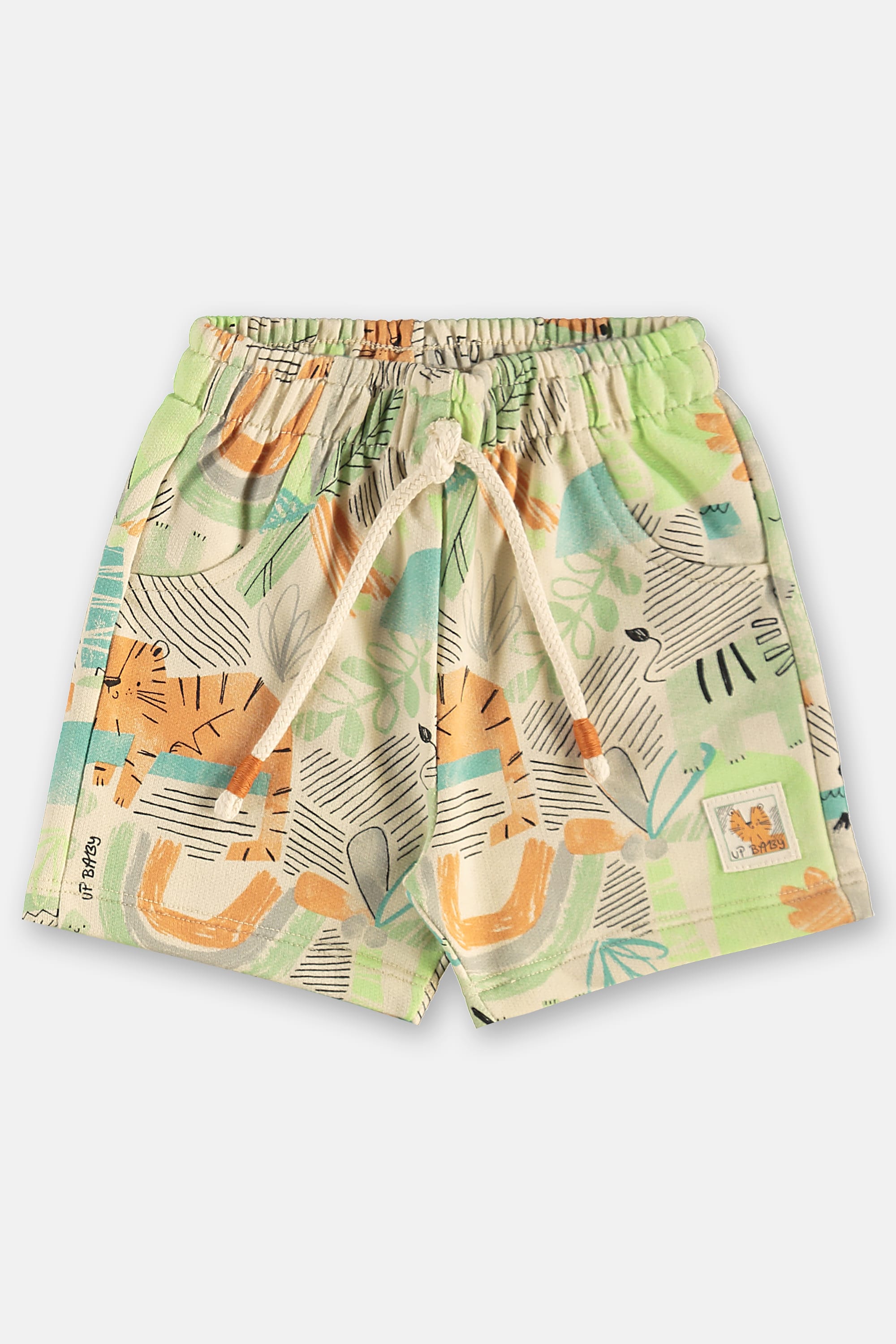 Conjunto Safári com Camiseta e Bermuda para Bebê Menino (Bege) Up Baby - Imagem 3