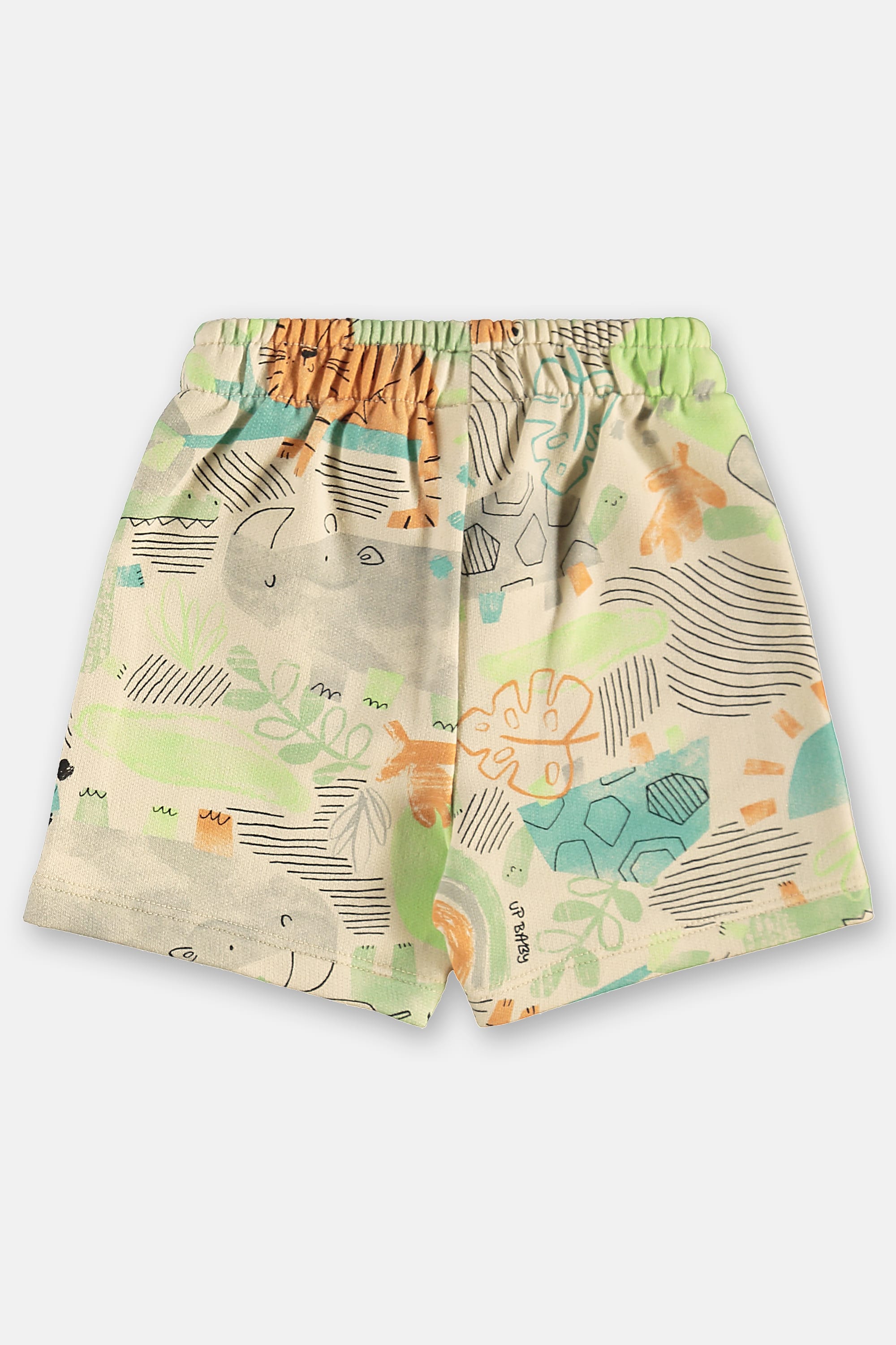 Conjunto Safári com Camiseta e Bermuda para Bebê Menino (Bege) Up Baby - Imagem 10