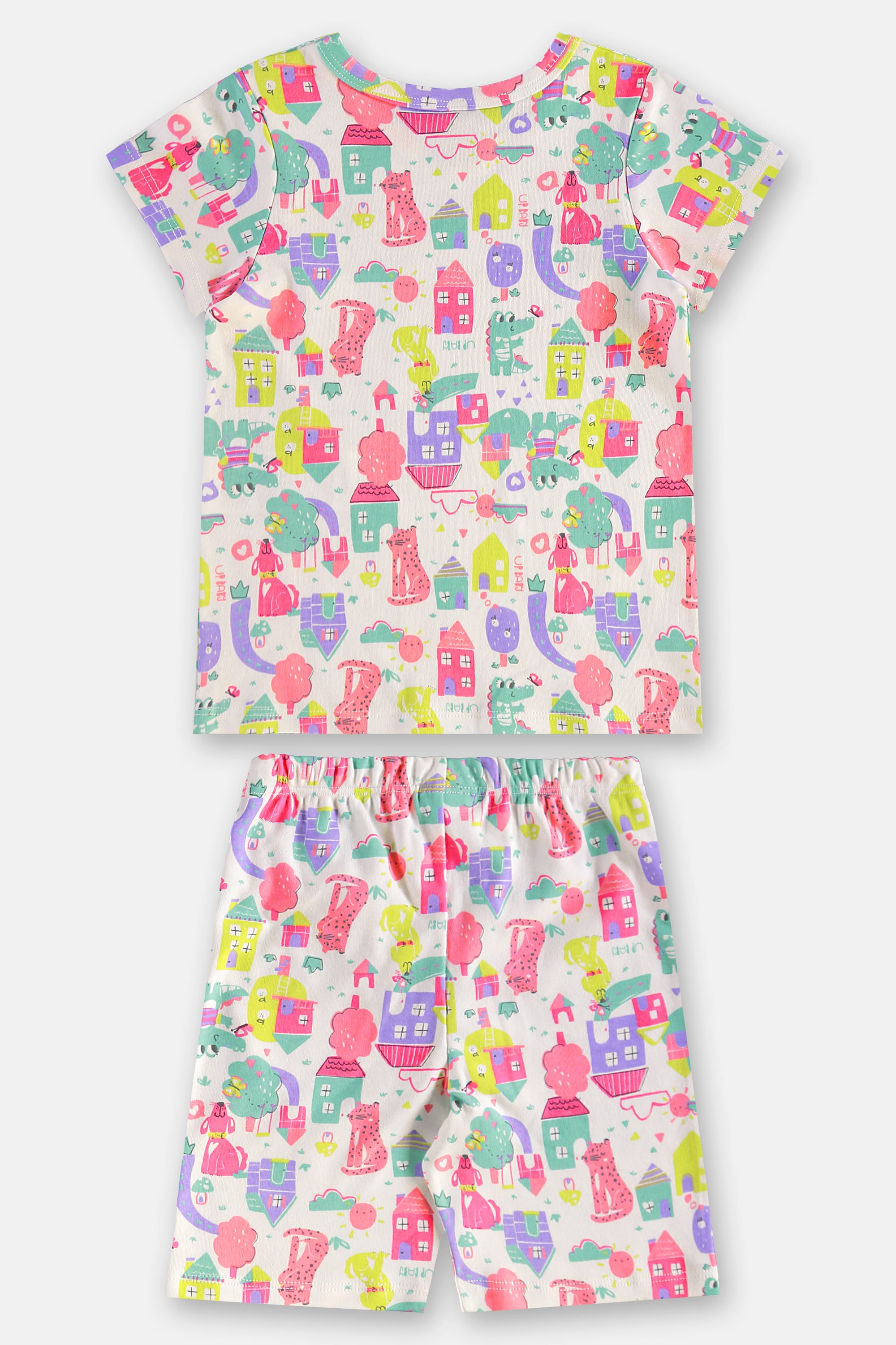 Pijama Infantil Feminino em Suedine Estampado (Branco) Up Baby - Imagem 25