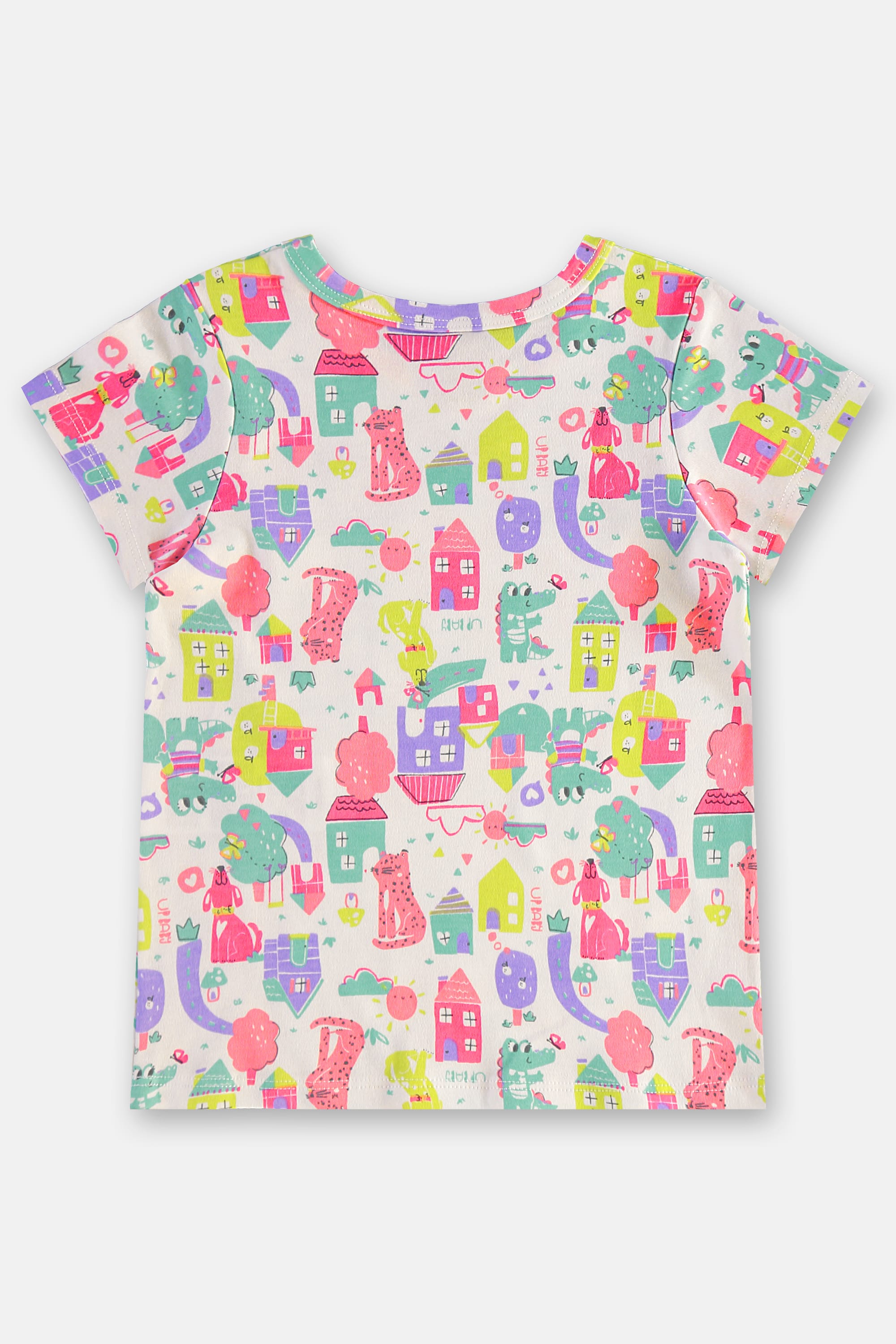 Pijama Infantil Feminino em Suedine Estampado (Branco) Up Baby - Imagem 40