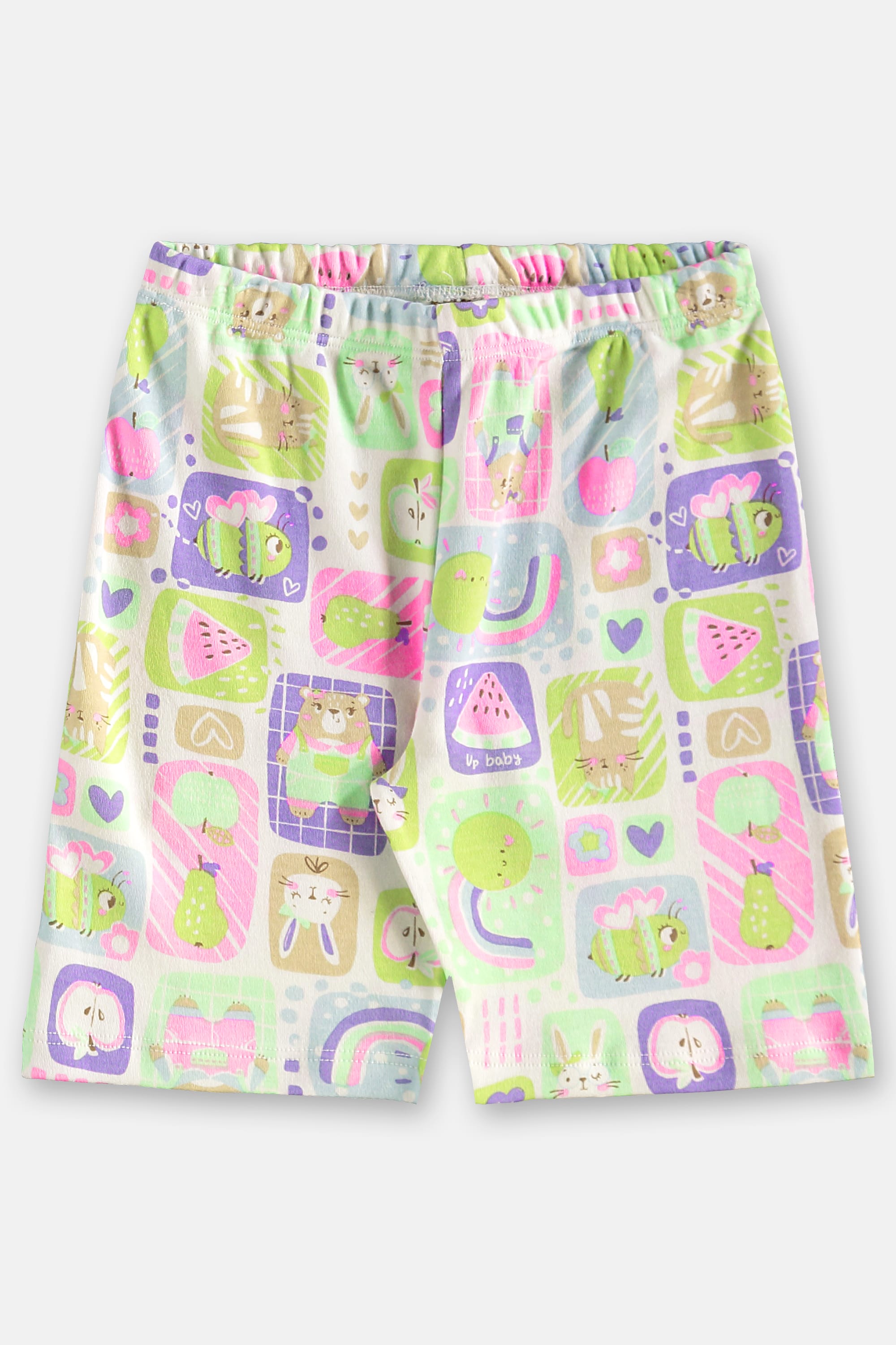 Pijama Infantil Feminino em Suedine Estampado (Branco) Up Baby - Imagem 17