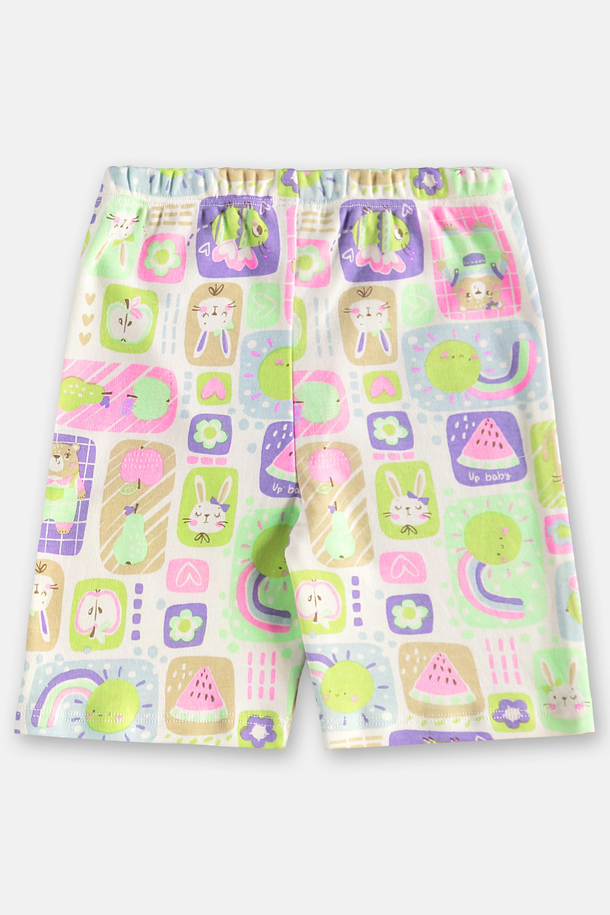 Pijama Infantil Feminino em Suedine Estampado (Branco) Up Baby - Imagem 20